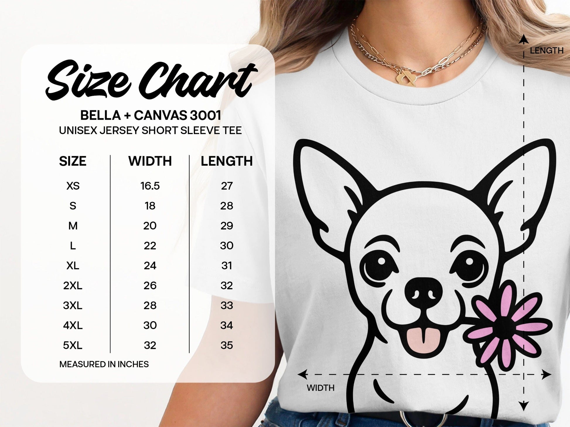 Cute Chihuahua Graphic Unisex Jersey Short Sleeve Tee product
