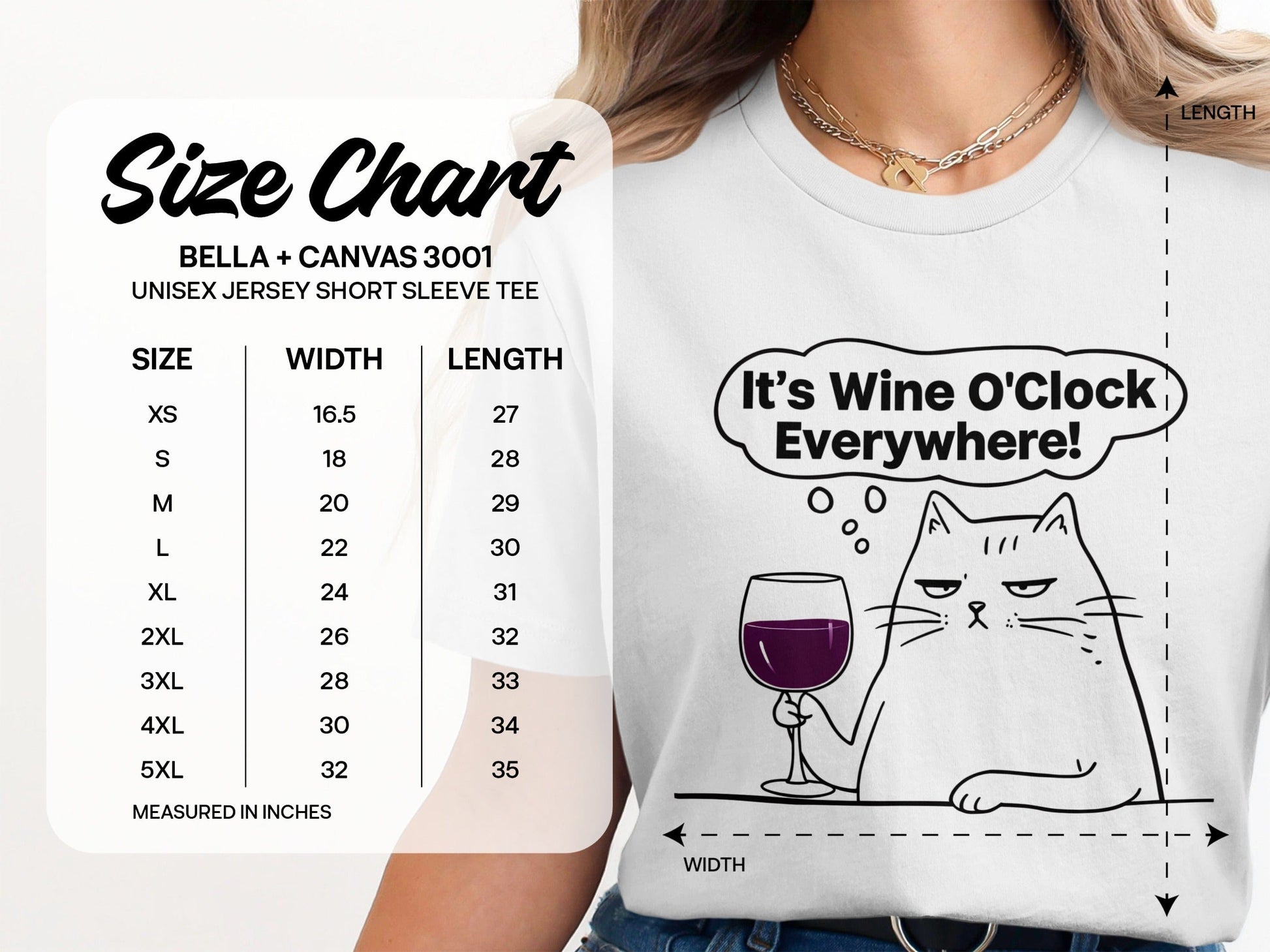 It's Wine O'Clock Everywhere Unisex Short Sleeve Tee product type