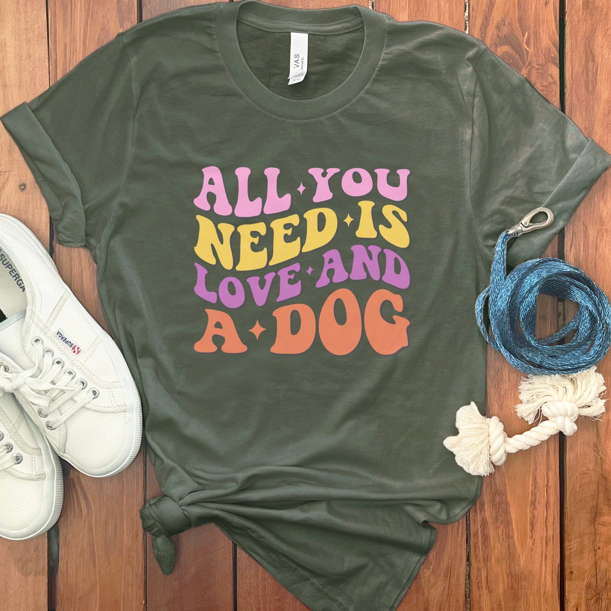 All You Need is Love and a Dog T-shirt Product