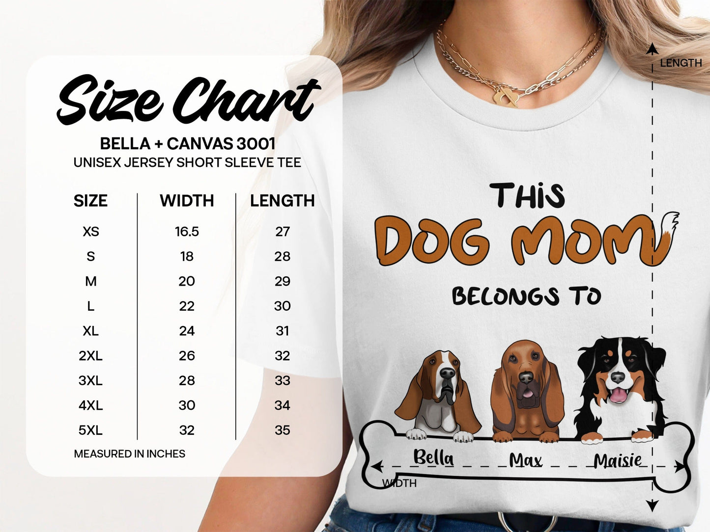 PERSONALIZED DOG MOM T-SHIRT