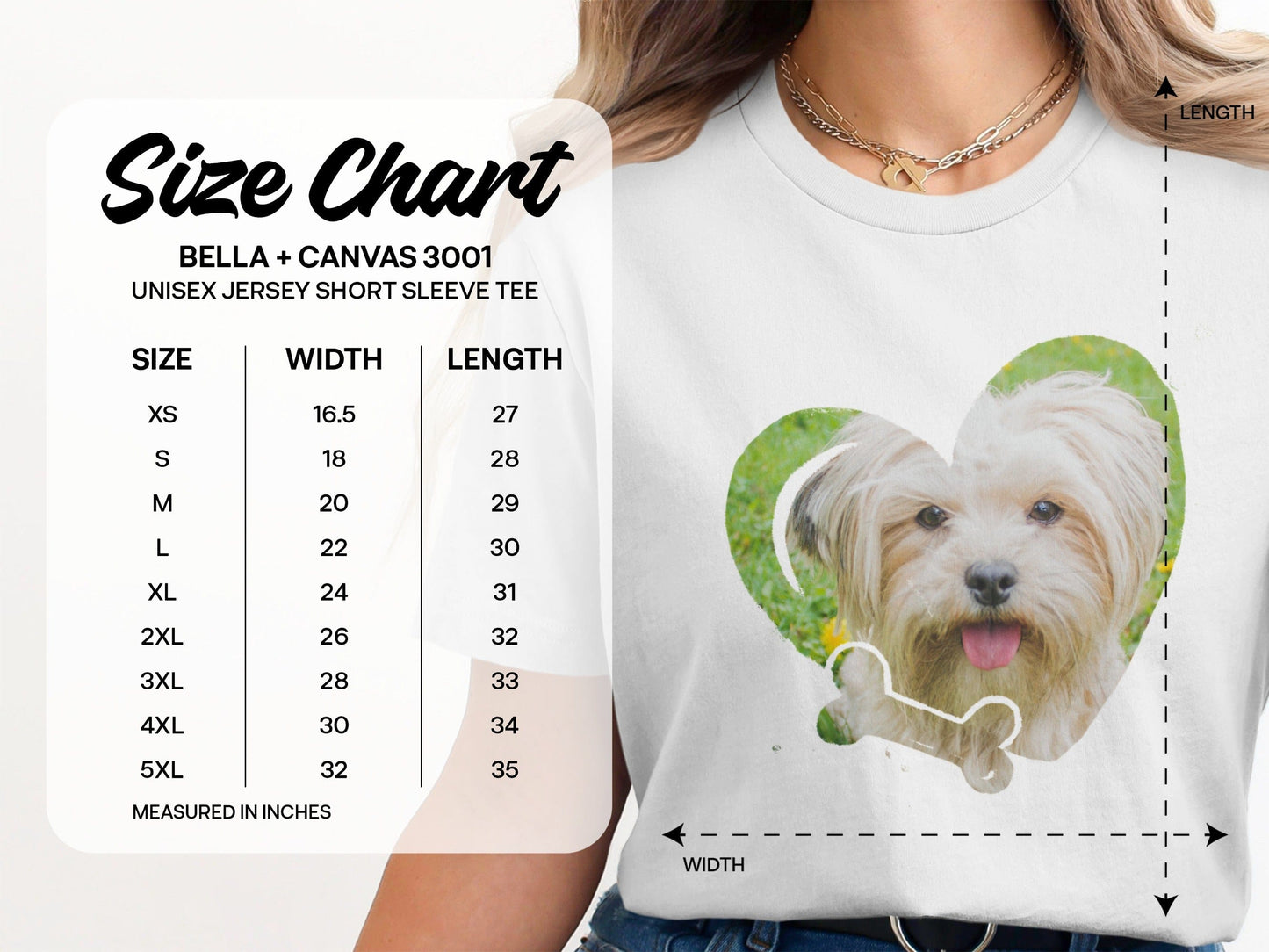 PERSONALIZED PHOTO HEART T-SHIRT