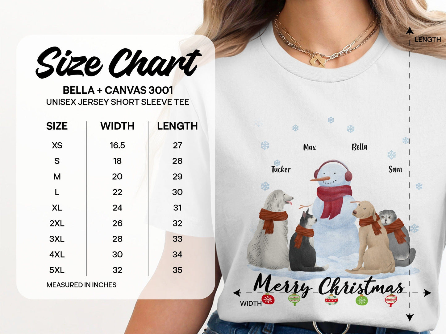 PERSONALIZED MERRY CHRISTMAS PET LOVER T-SHIRT