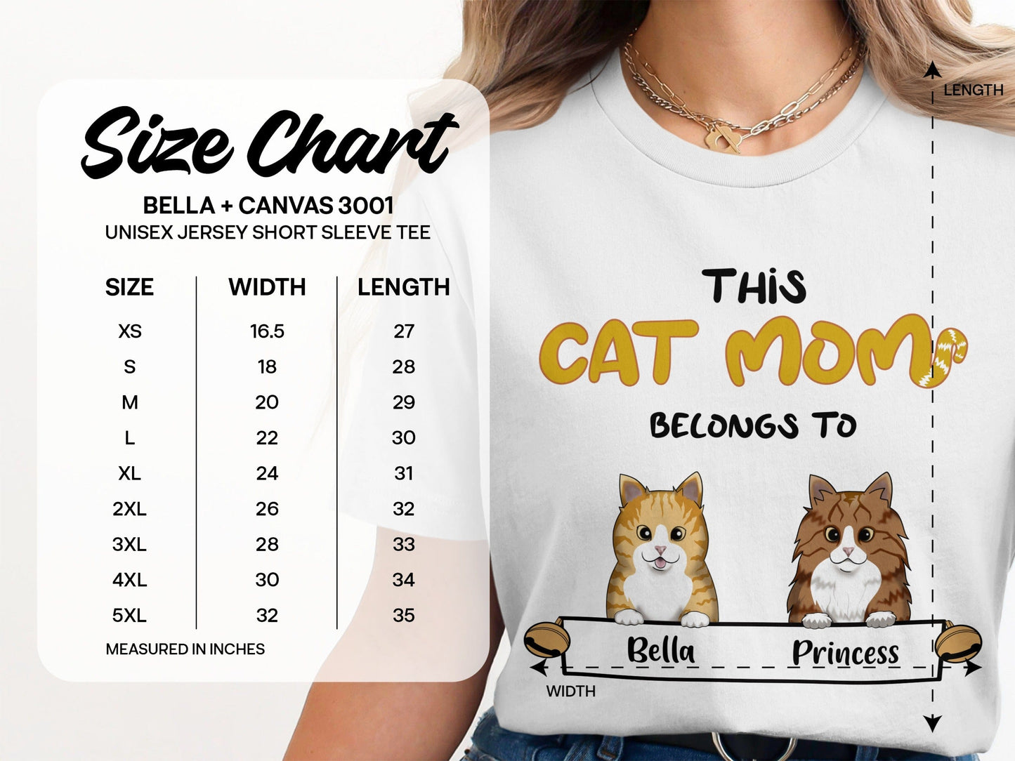 PERSONALIZED CAT MOM T-SHIRT
