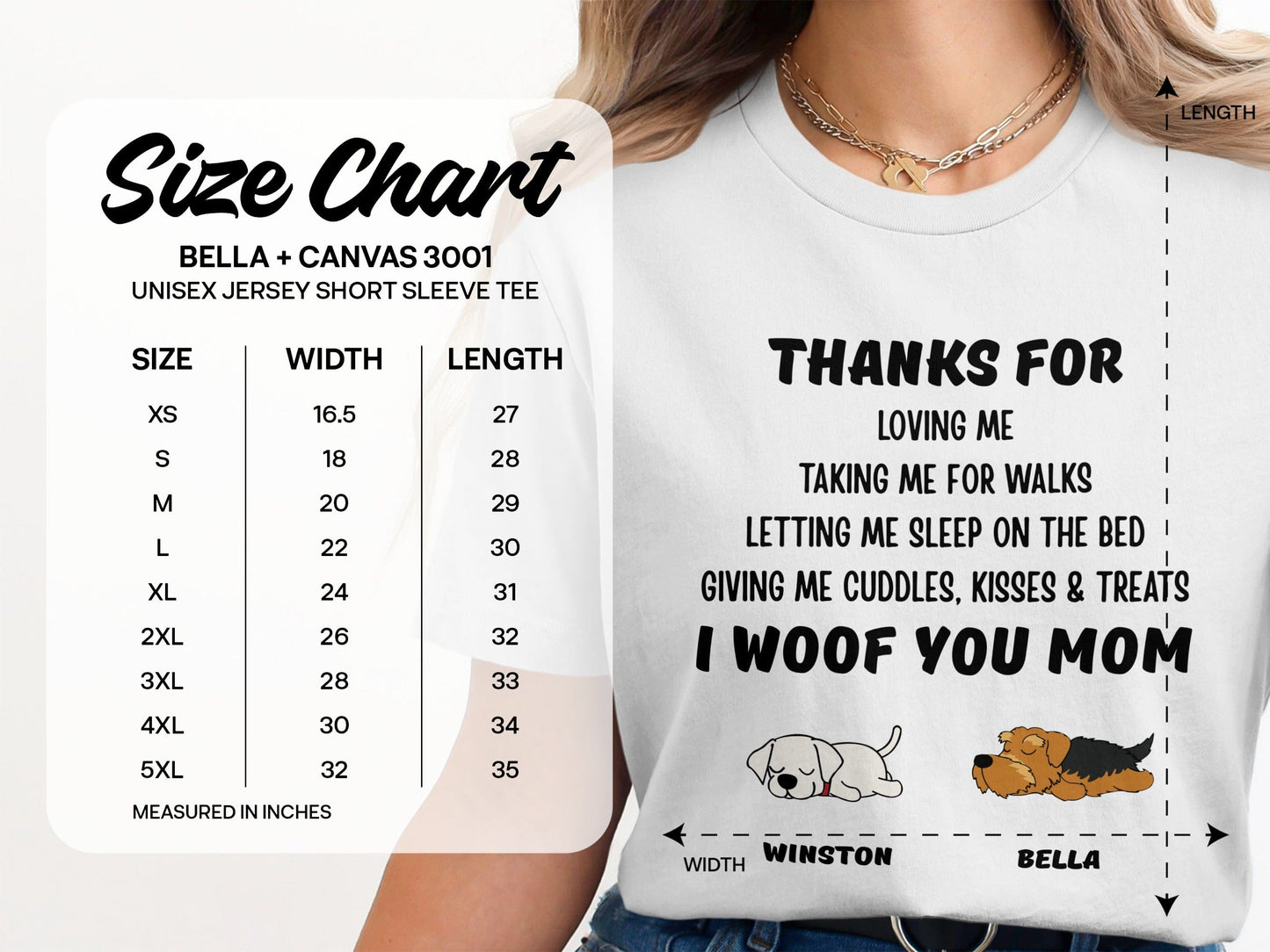 PERSONALIZED THANKS FOR LOVING ME T-SHIRT