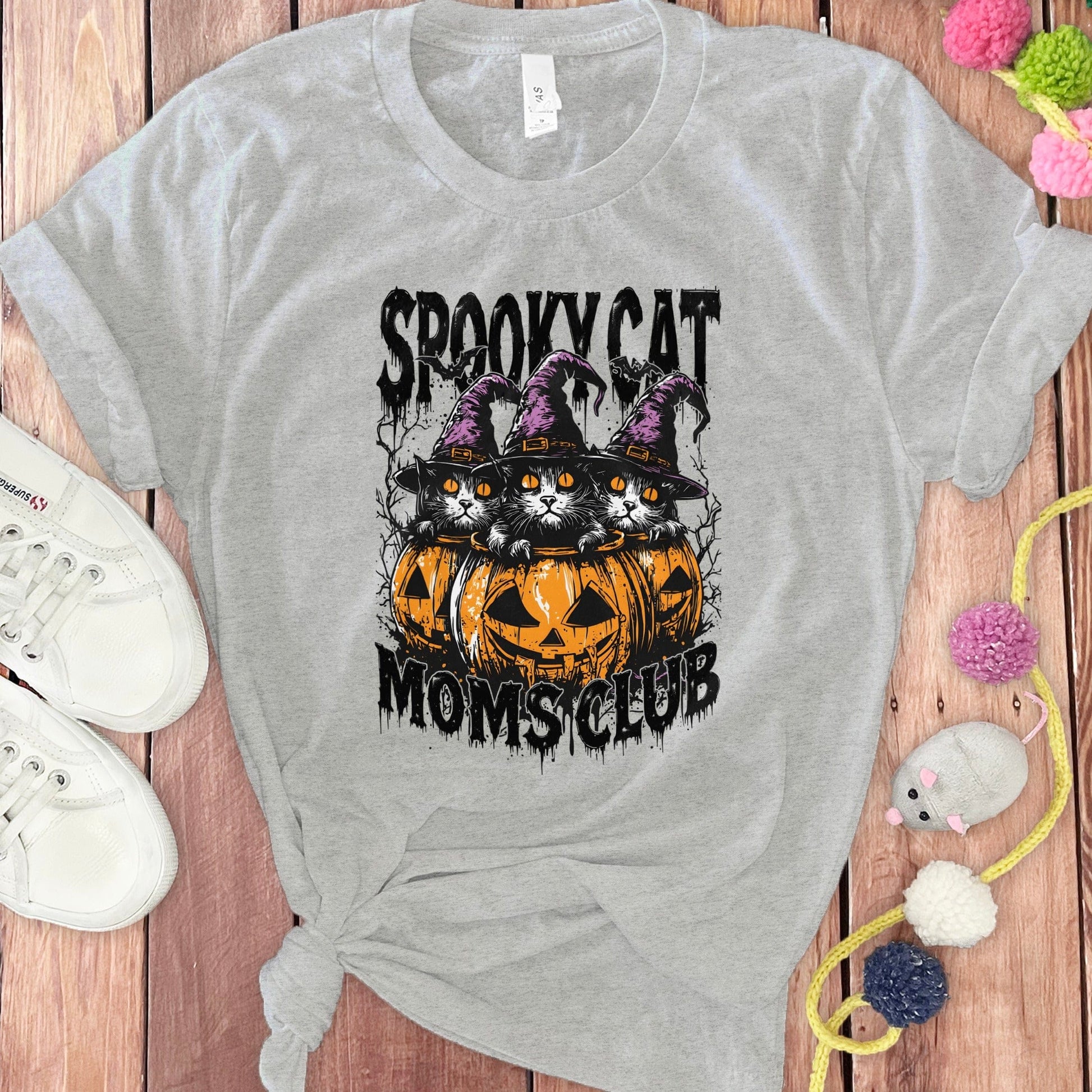 Spooky Cat Moms Club Halloween T-shirt product type
