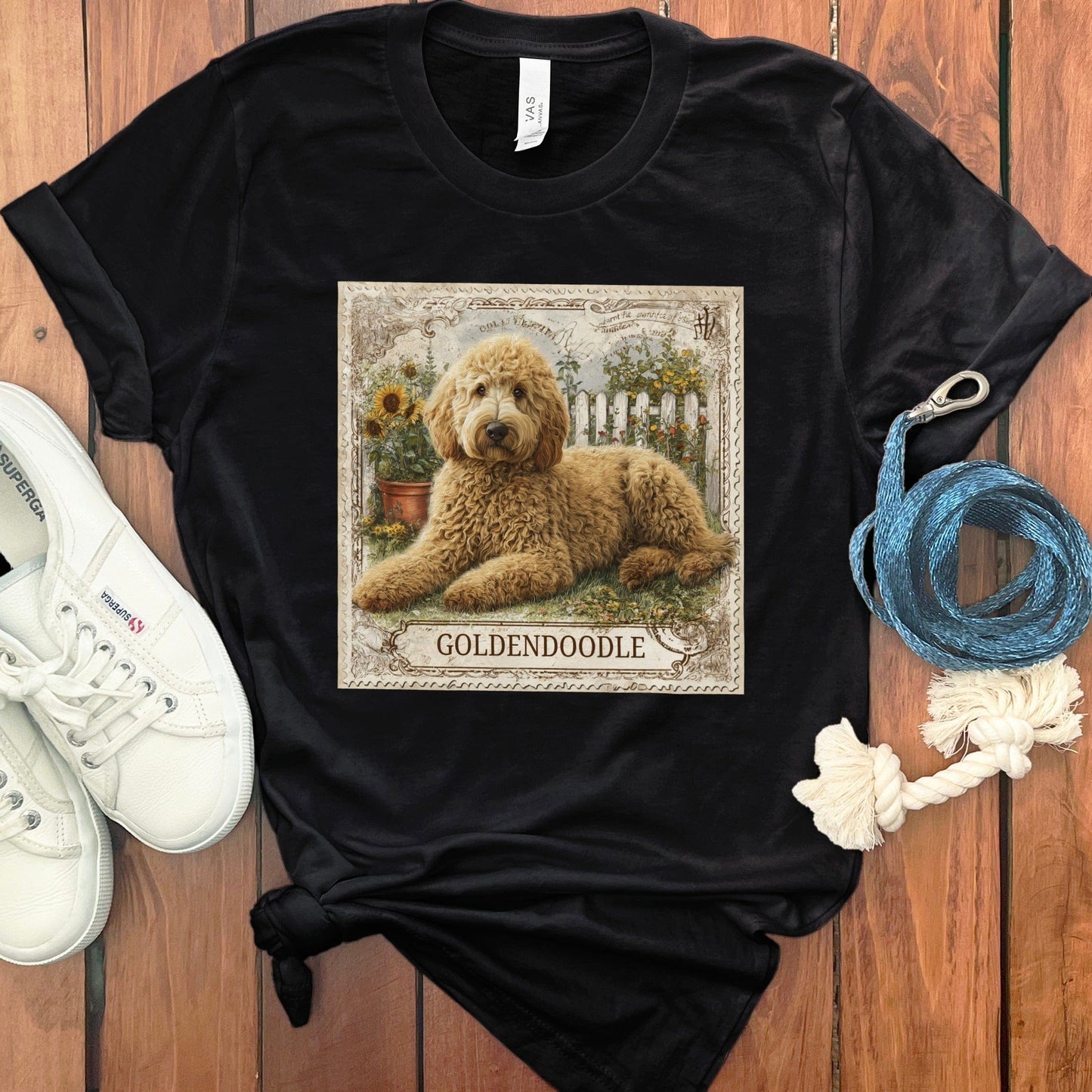 Cute Goldendoodle Dog Print Casual Tee Shirt product