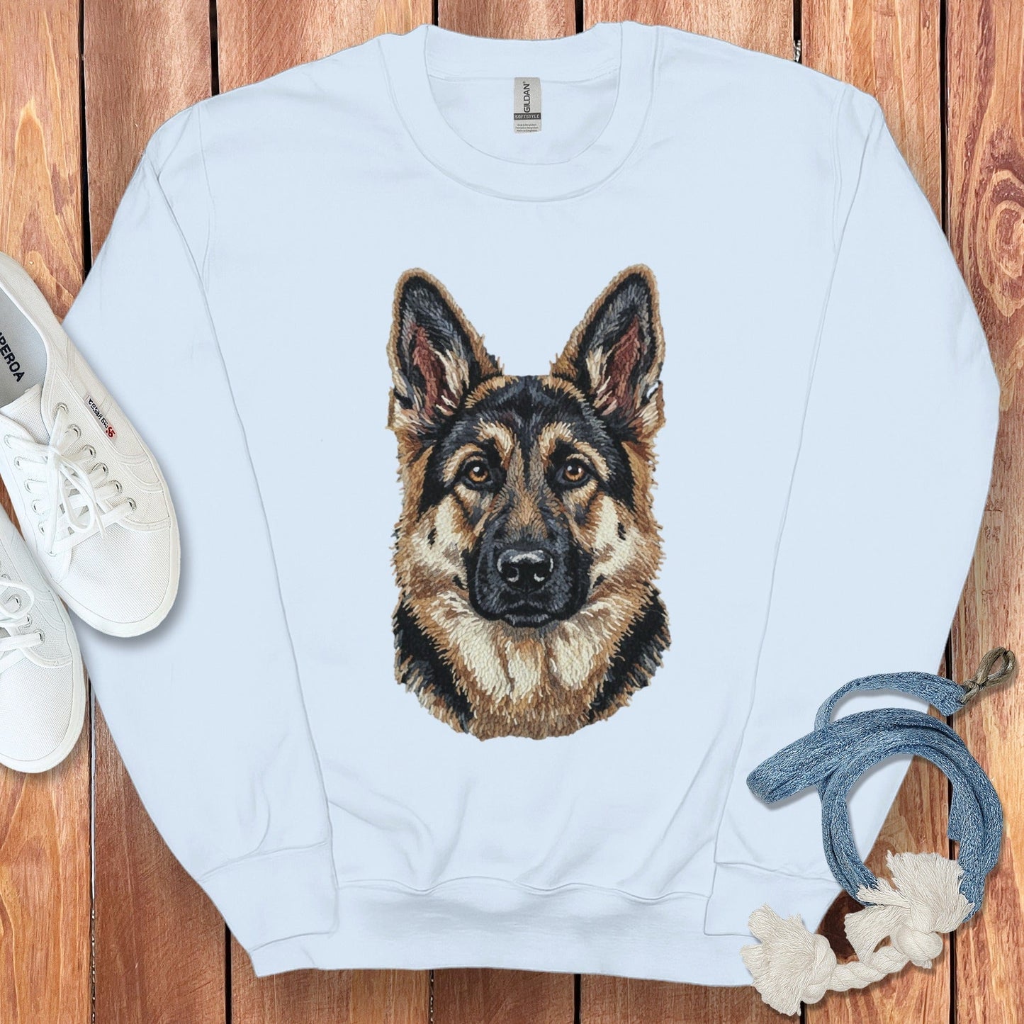 German Shepherd Dog Illustration Sweatshirt Product