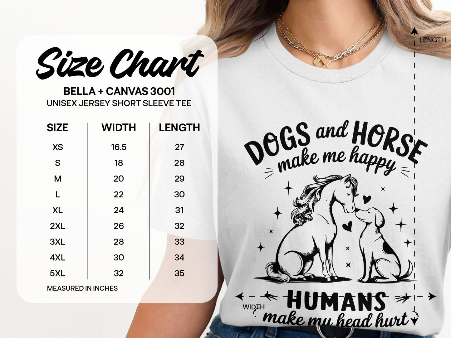 Dogs and Horse Humans Make My Head Hurt Tee product type