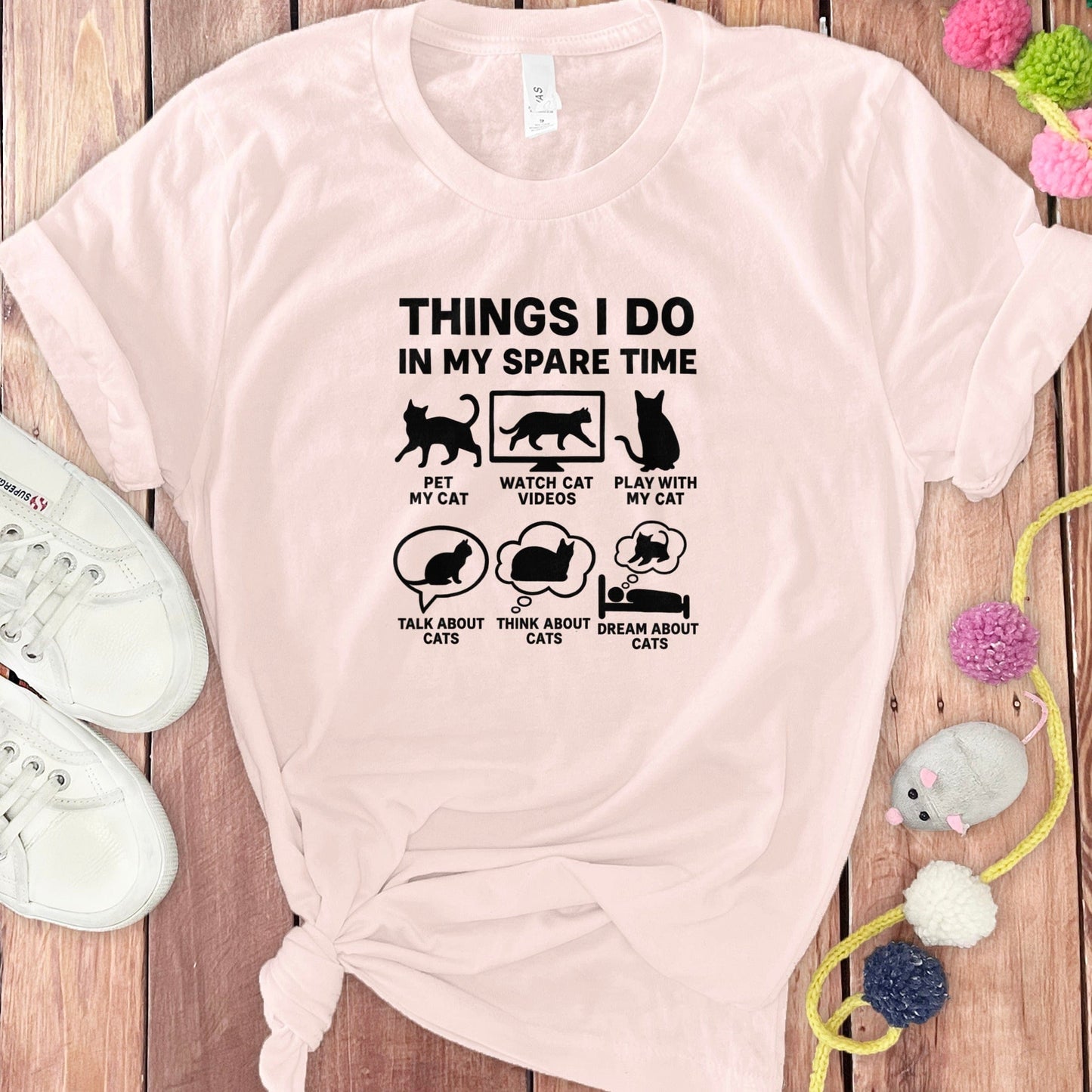 Things I Do in My Spare Time with Cats Tshirt product type