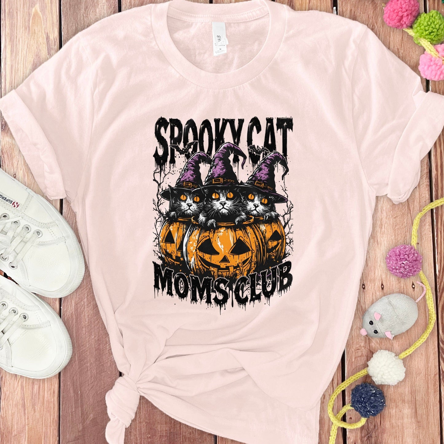 Spooky Cat Moms Club Halloween T-shirt product type