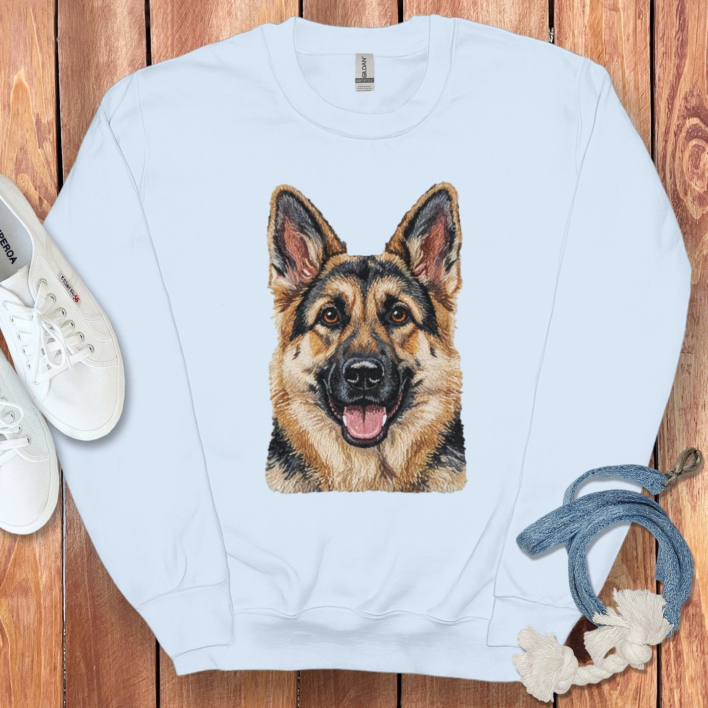 German Shepherd Print Graphic Sweatshirt product