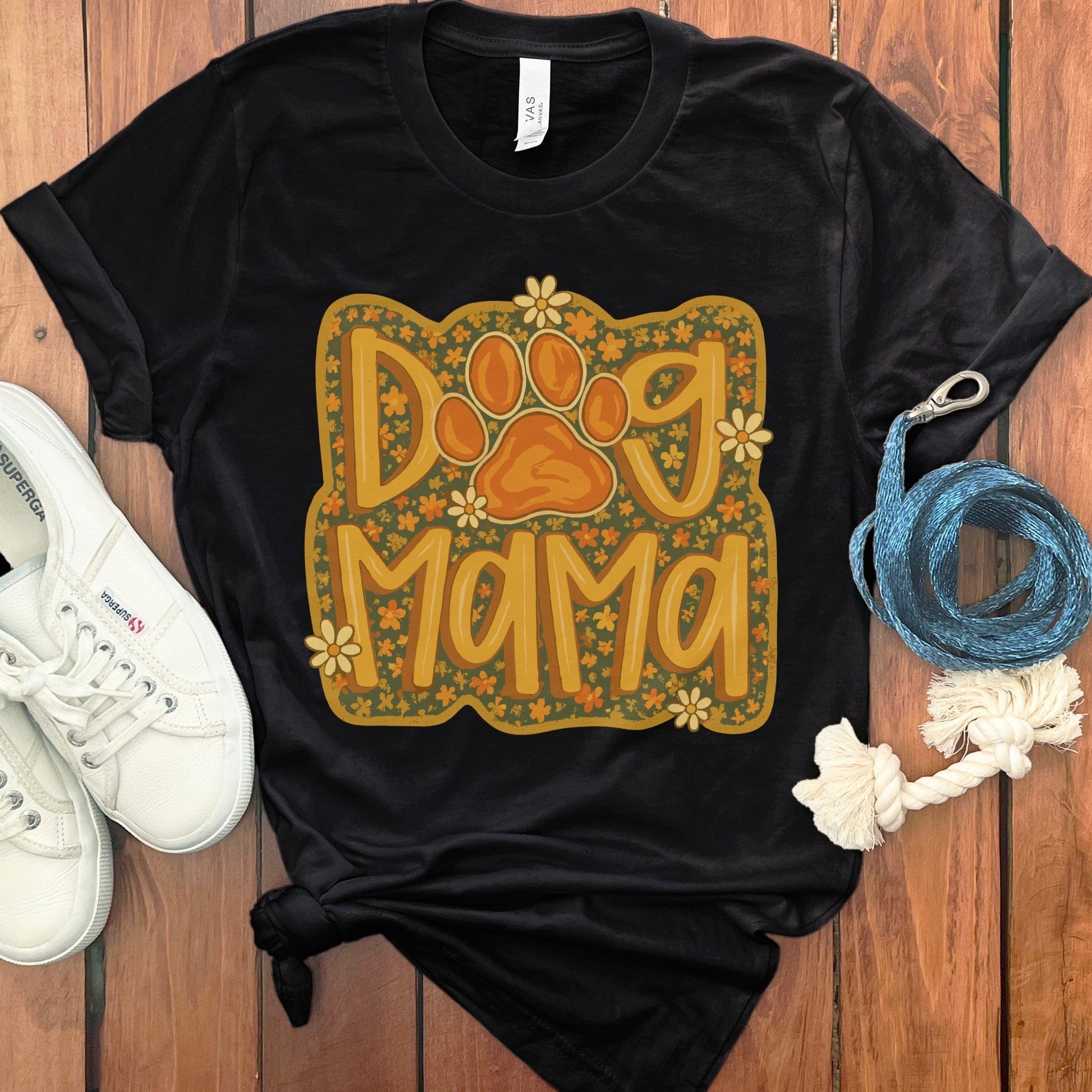 Dog Mama Paw Print Graphic Tee for Pet Lovers product