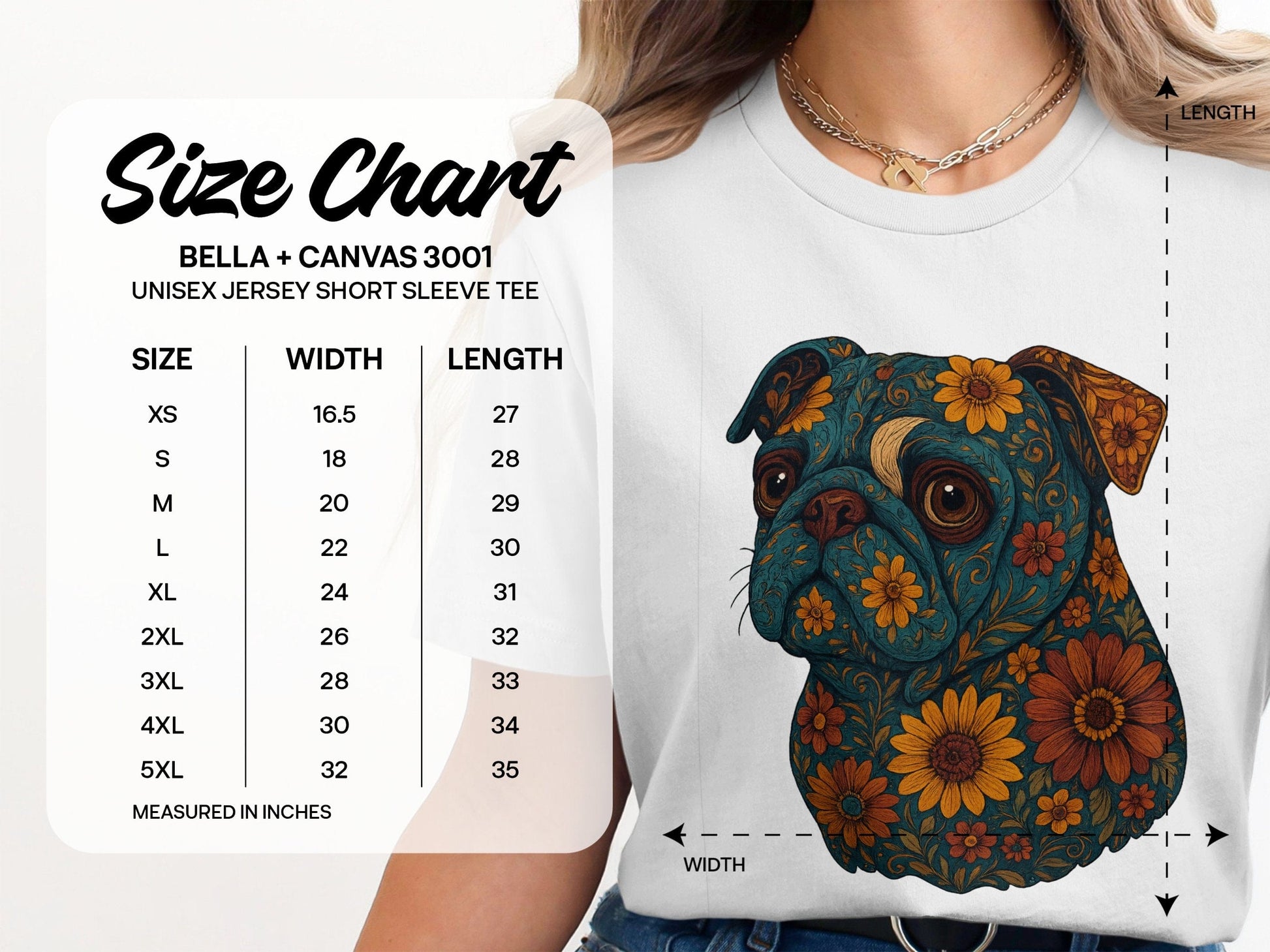 Pug Illustration Unisex Jersey Short Sleeve Tee product