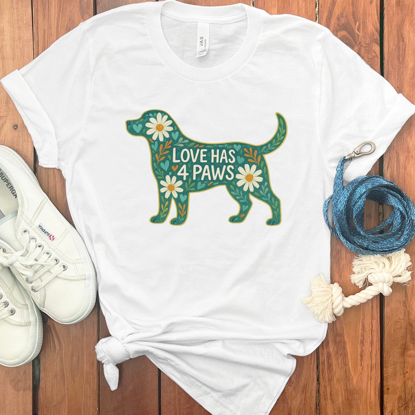 Love Has 4 Paws Graphic Tee Shirt product type