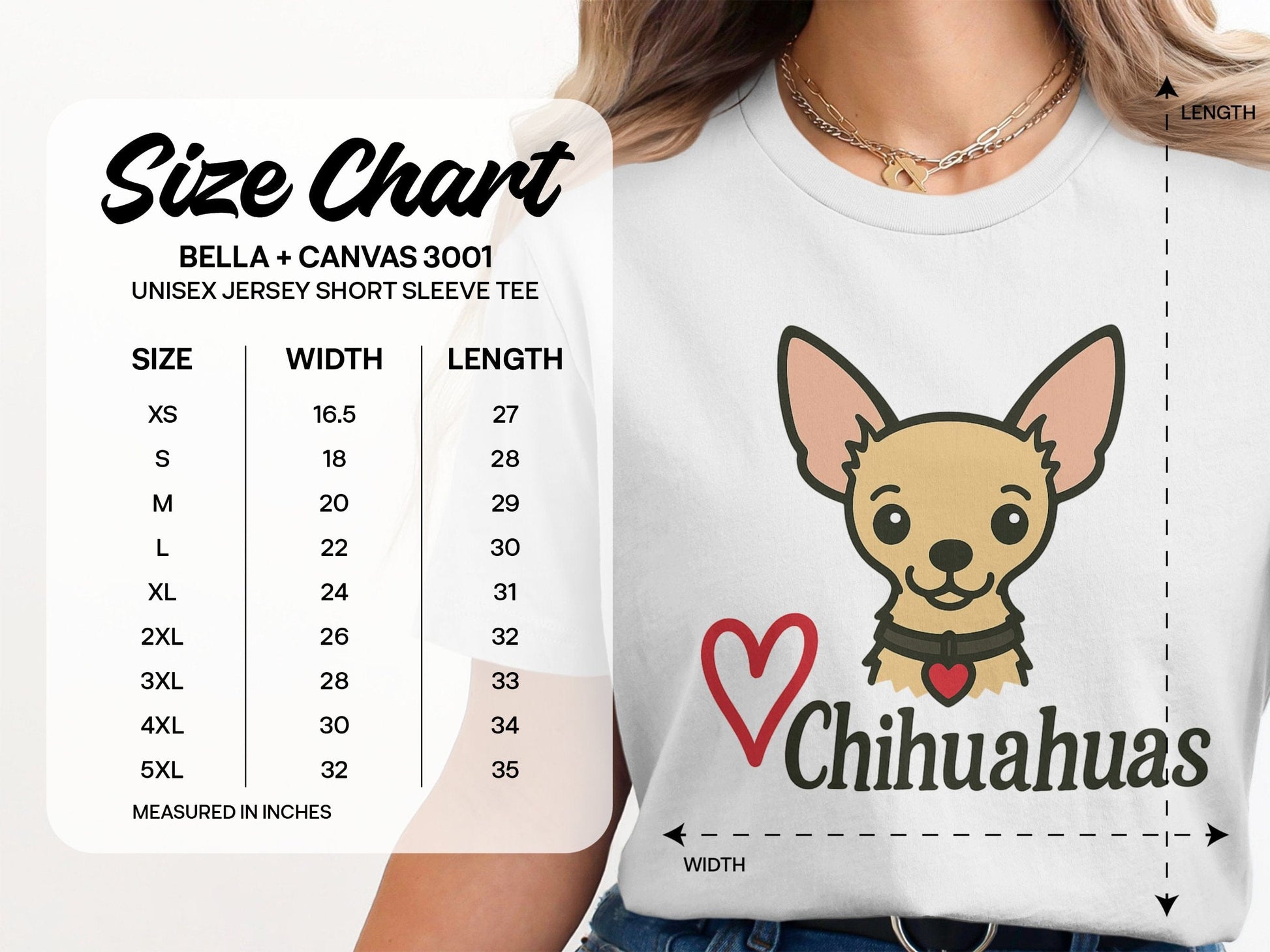 Cute Chihuahua Graphic Print Short Sleeve Tee product type