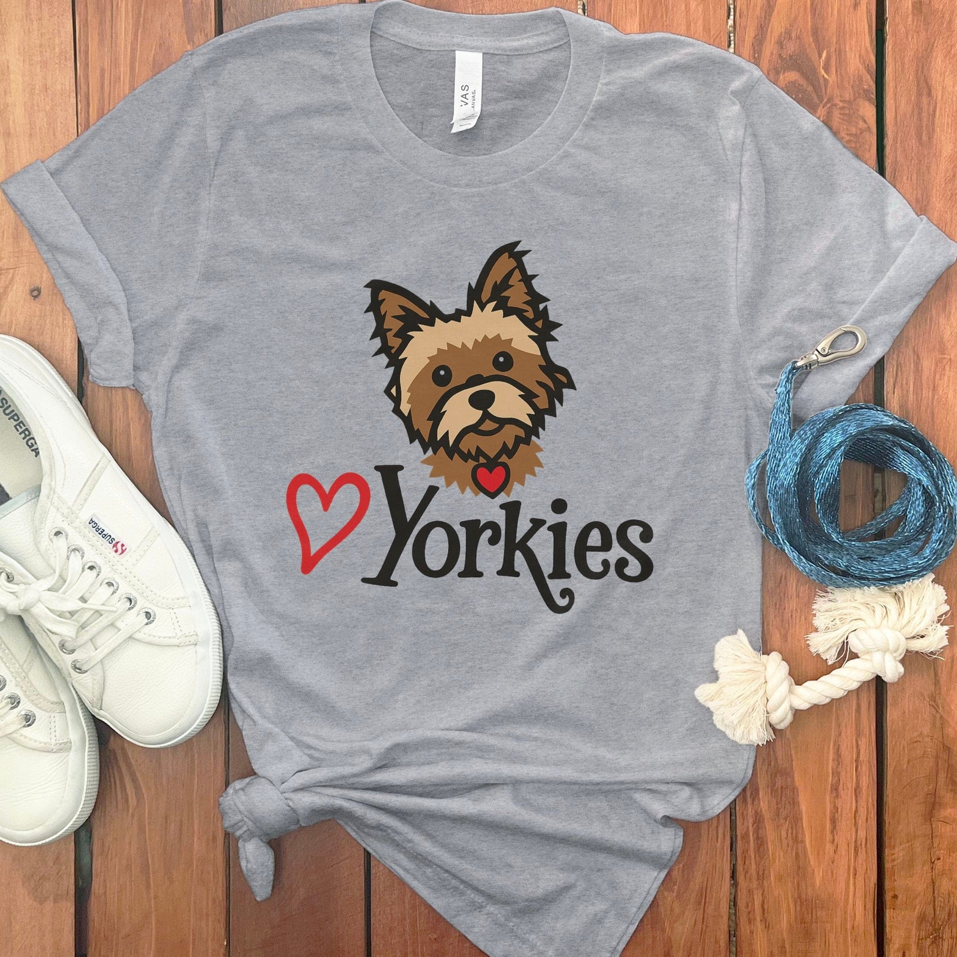 Cute Yorkies Graphic Tee Shirt Product