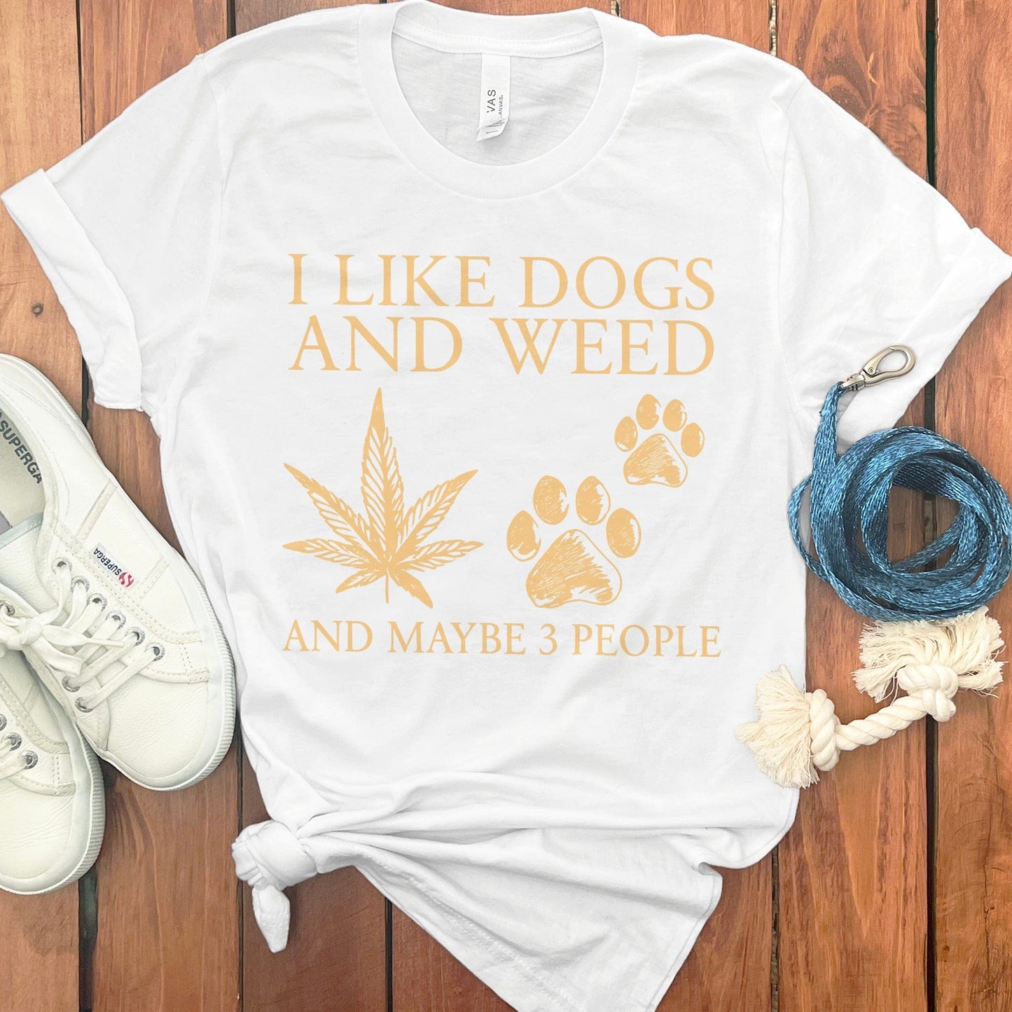 I Like Dogs and Weed And Maybe 3 People Shirt product