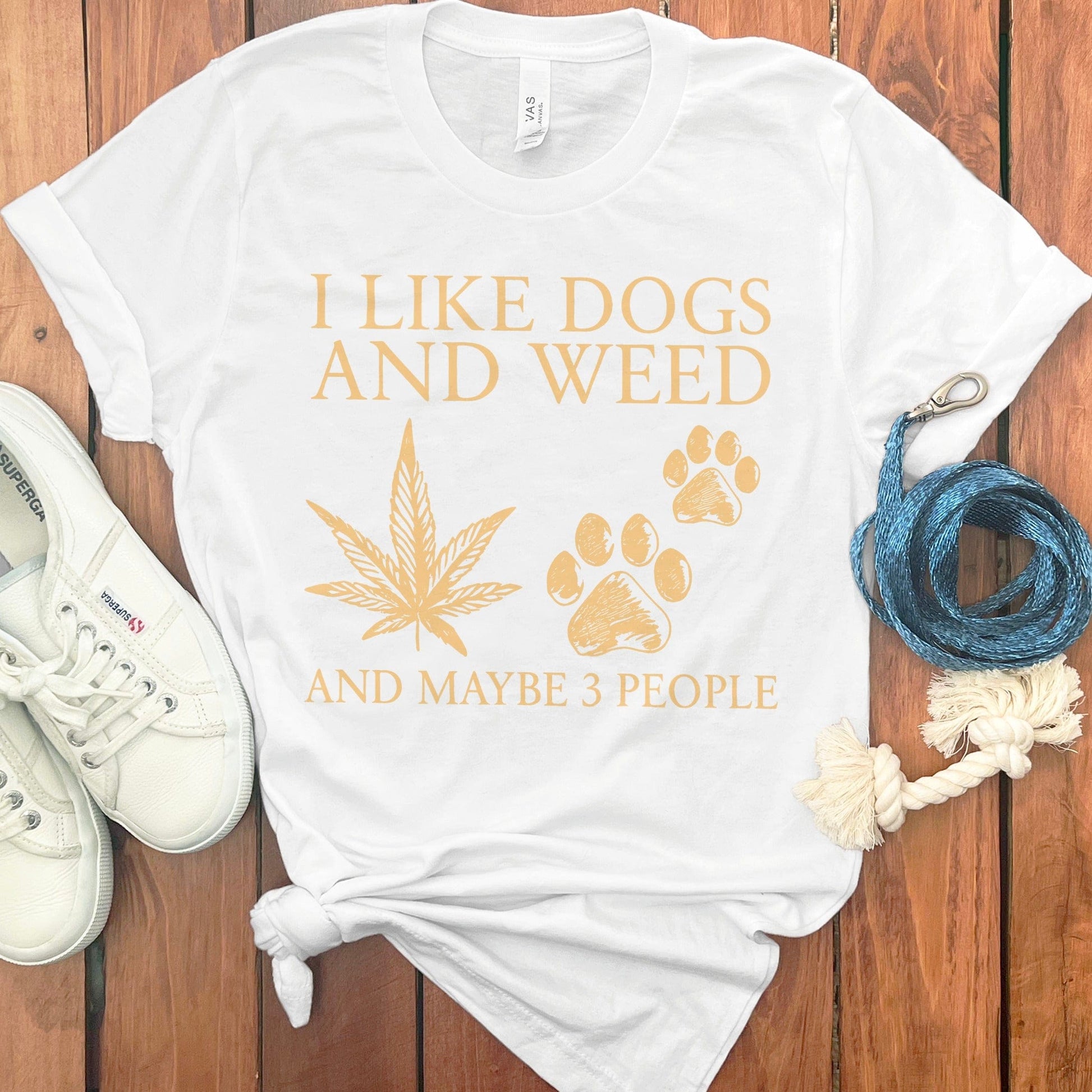 I Like Dogs and Weed And Maybe 3 People Shirt product