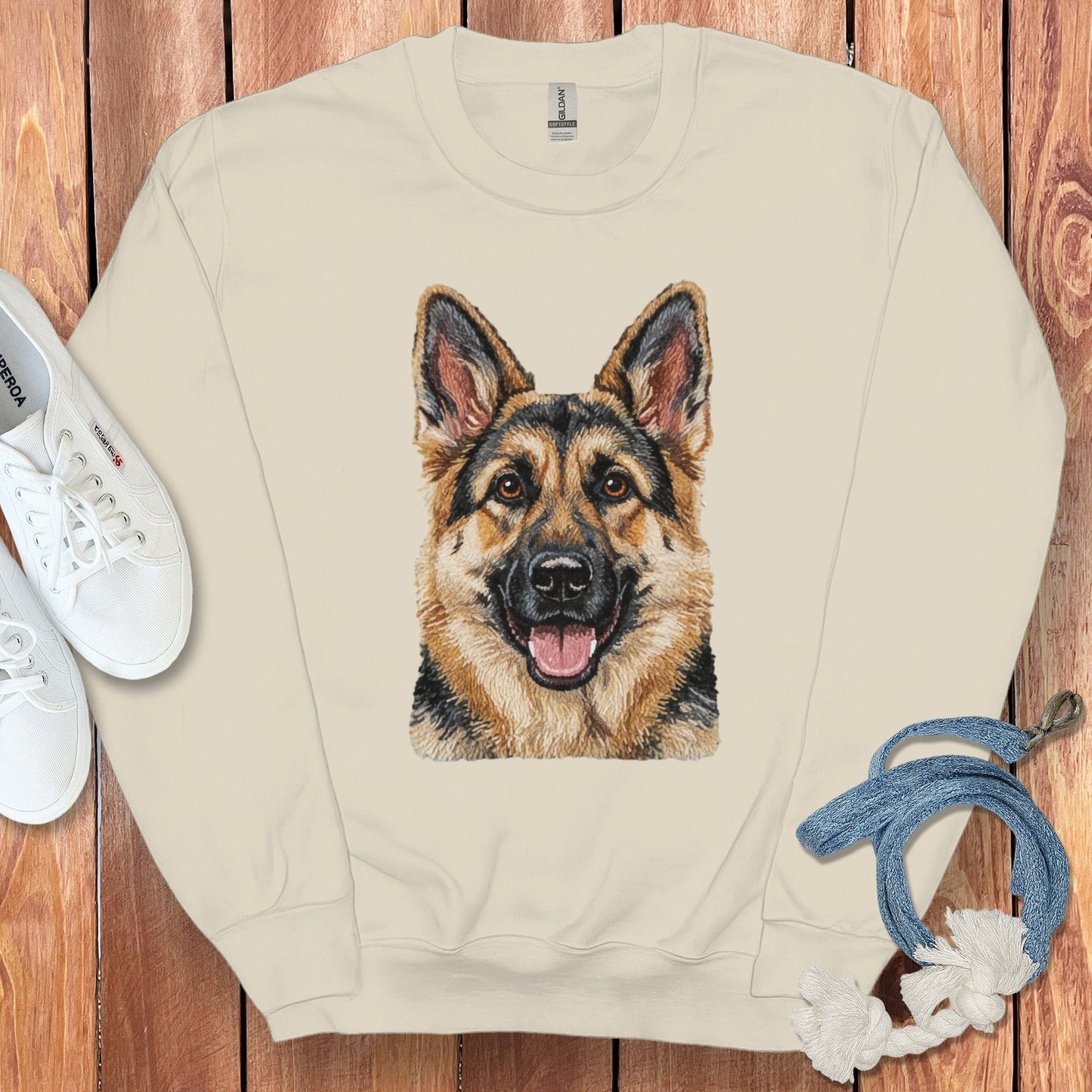 German Shepherd Dog Design Unisex Sweatshirt Product
