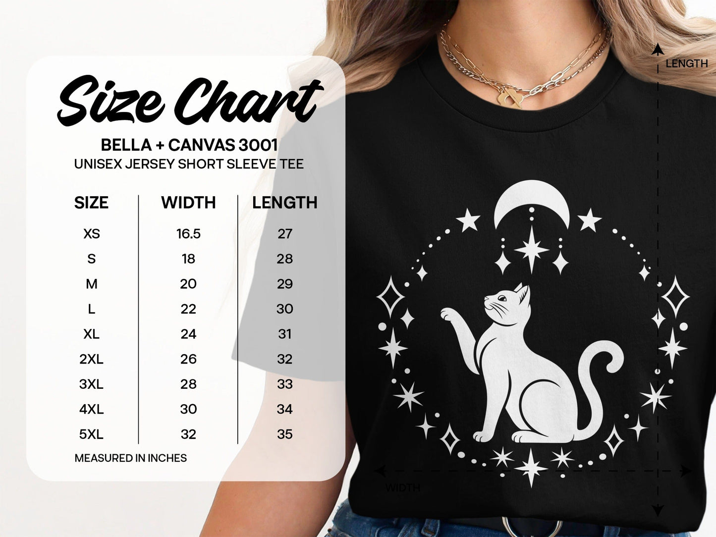 Mystic Cat Design Unisex Jersey Short Sleeve Tee product type