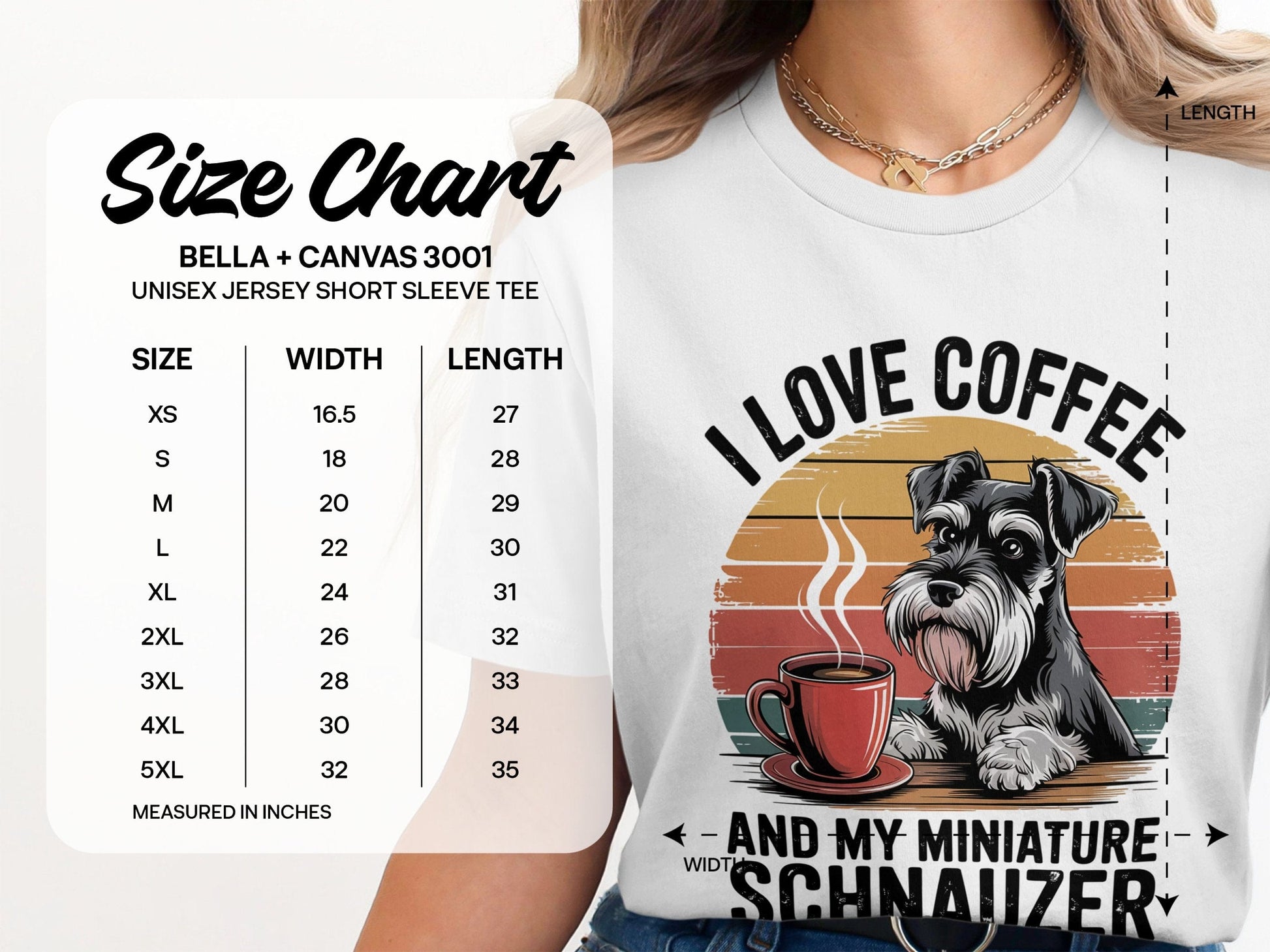 I Love Coffee And My Miniature Schnauzer Shirt product