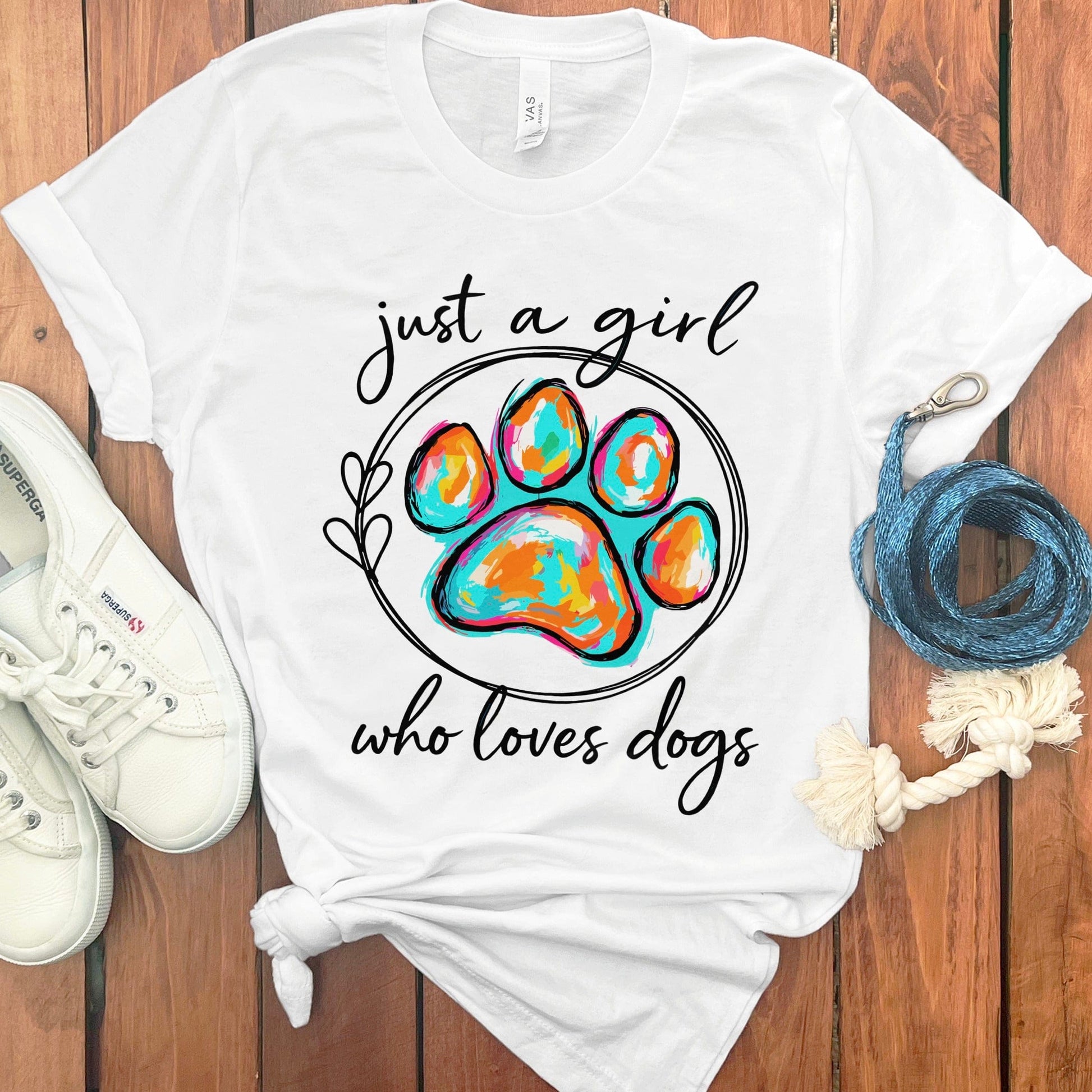 Just A Girl Who Loves Dogs Graphic T-Shirt product