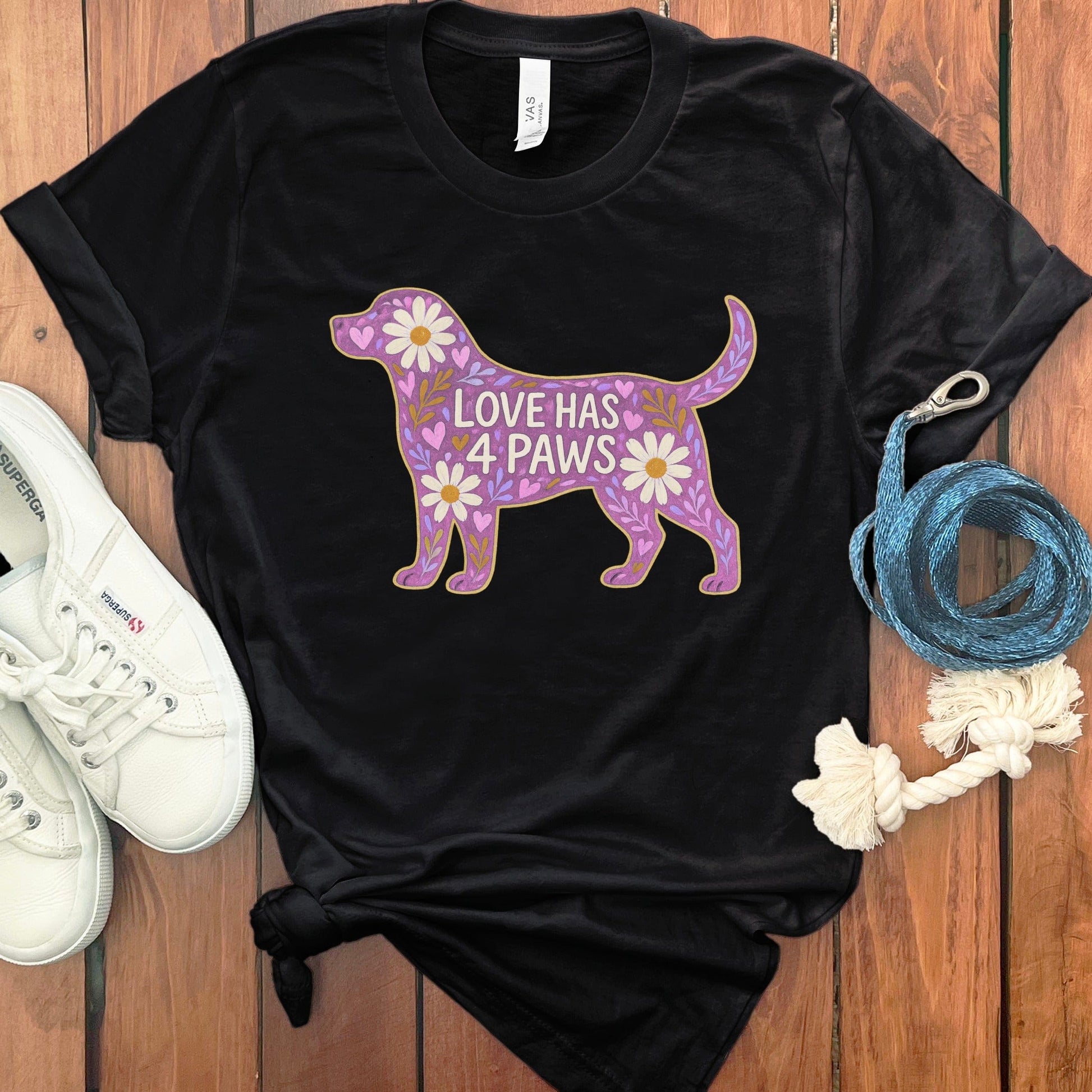 Love Has 4 Paws Dog Graphic Tee product type