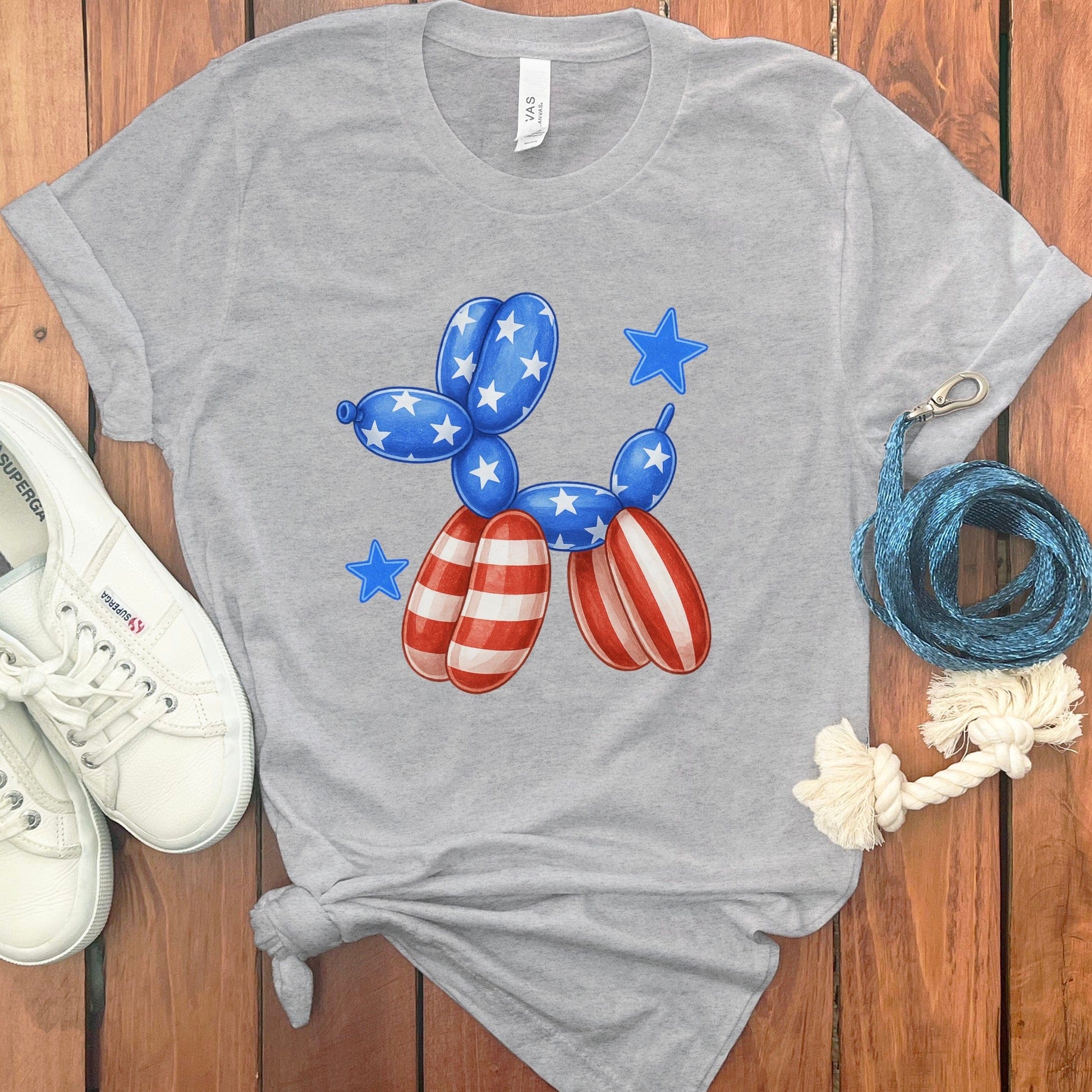Patriotic Balloon Animal T-shirt Unique Apparel Product