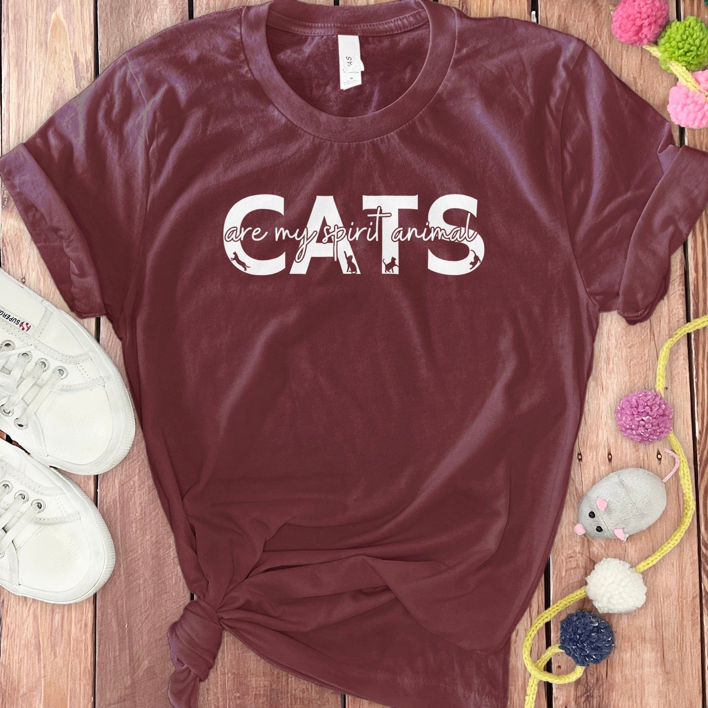 Cats Are My Spirit Animal Graphic T-shirt product