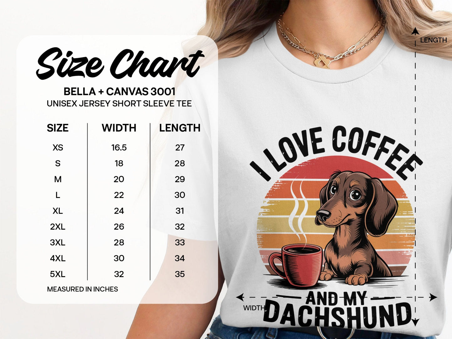 I Love Coffee And My Dachshund Unisex Jersey Short Sleeve Tee product