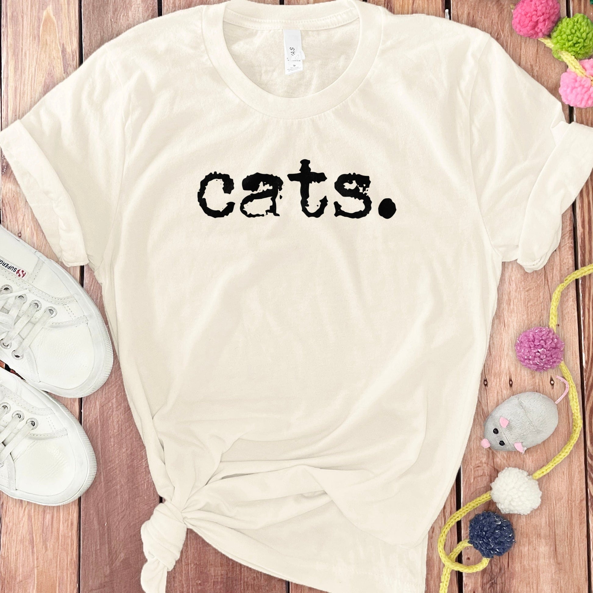 Cats Print Casual Short Sleeve T-Shirt product