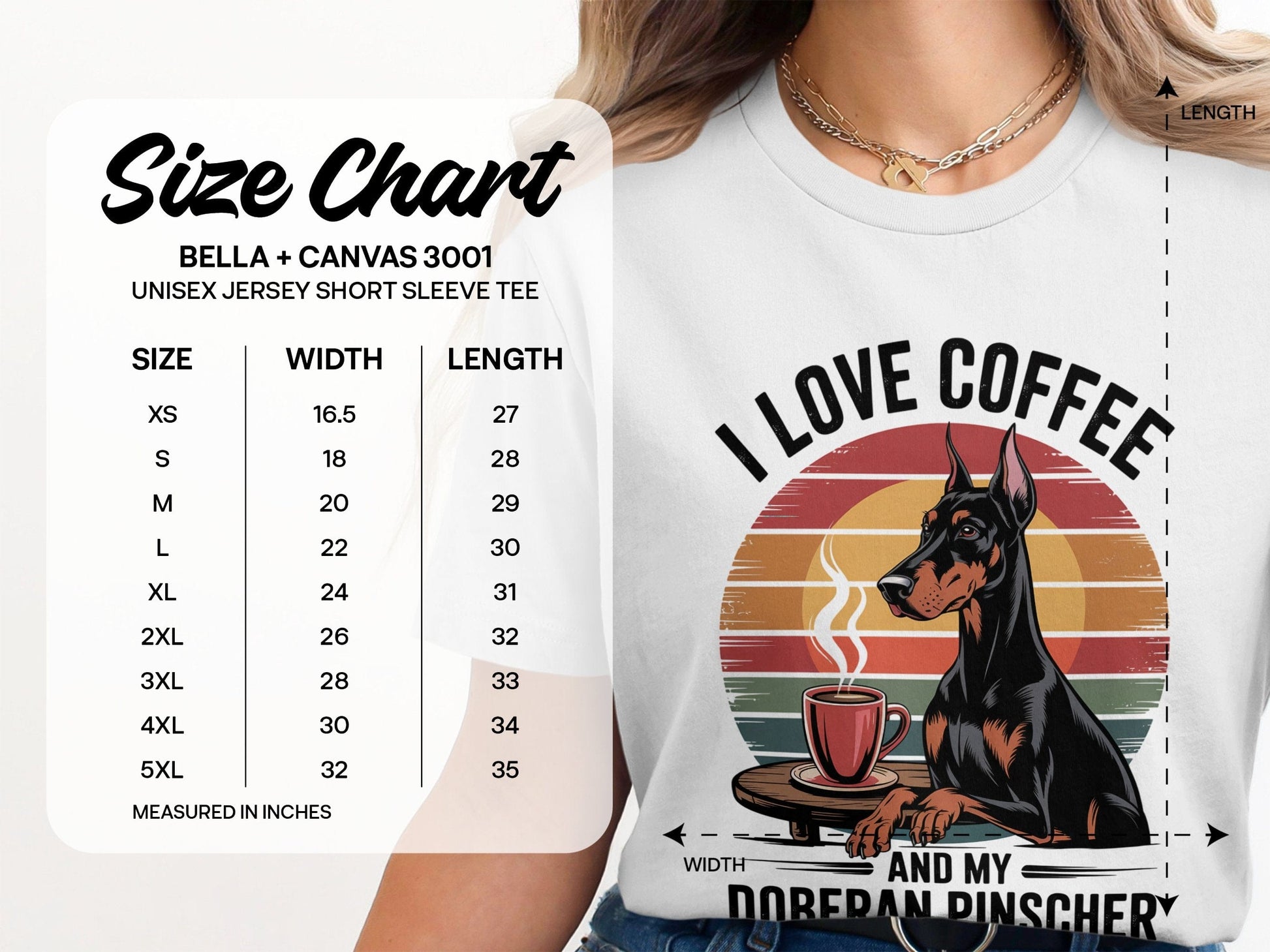 I Love Coffee And My Doberman Pinscher T-shirt