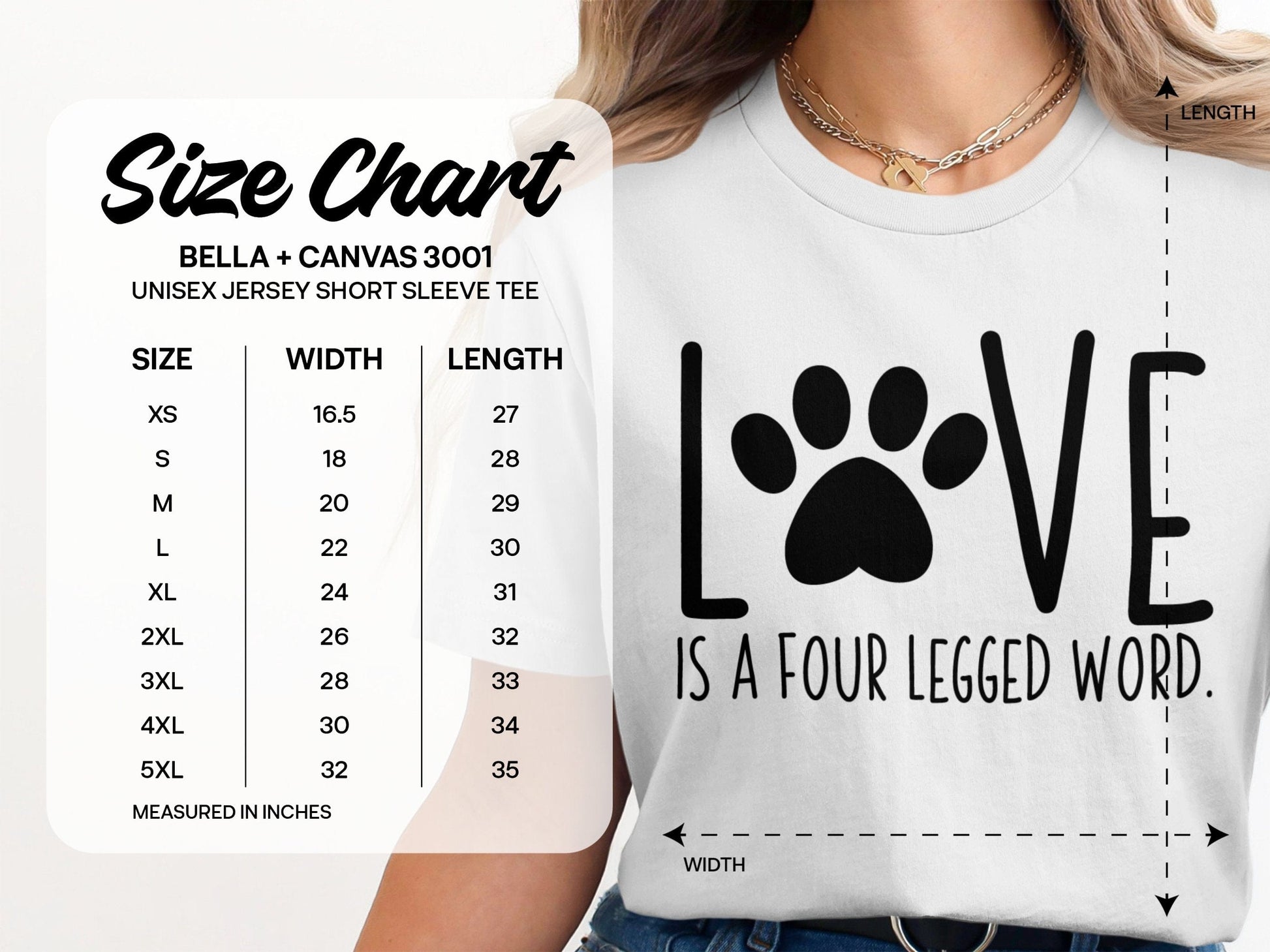 Love is a Four Legged Word Classic Tee product type