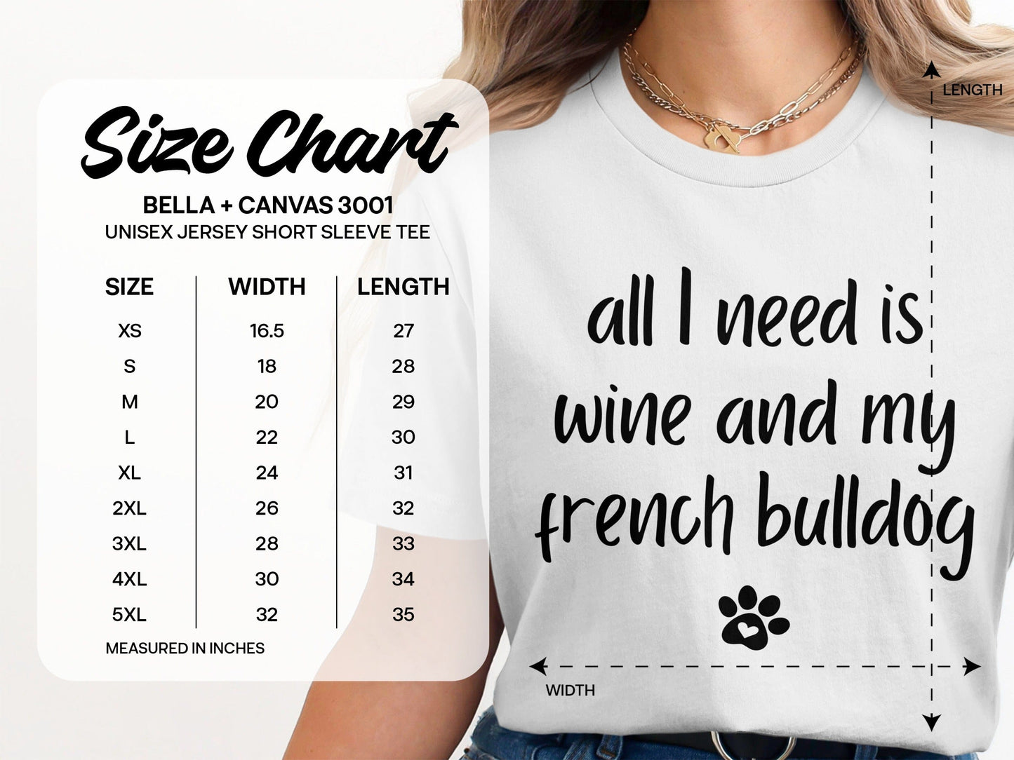 All I Need Is Wine And My French Bulldog Shirt Product