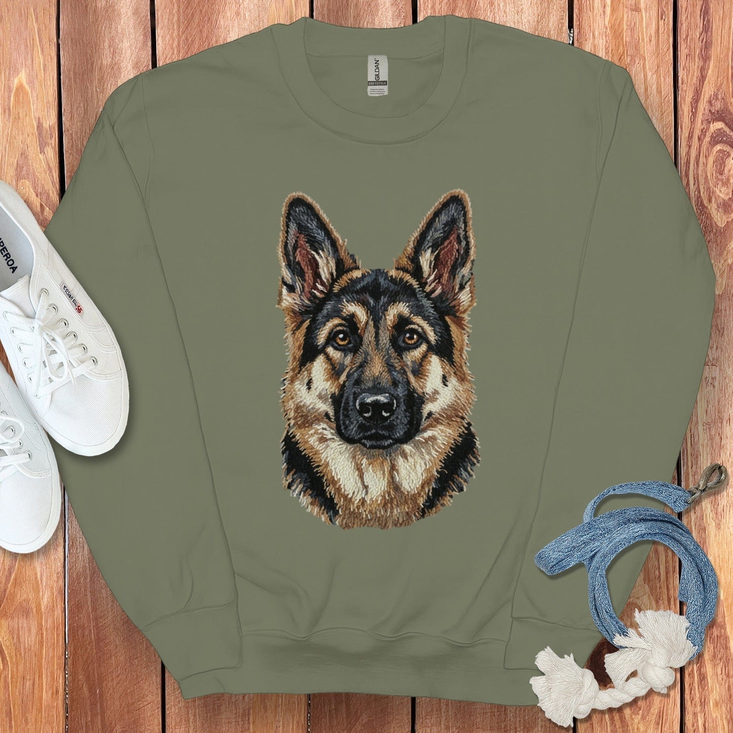 German Shepherd Dog Print Long Sleeve Shirt product
