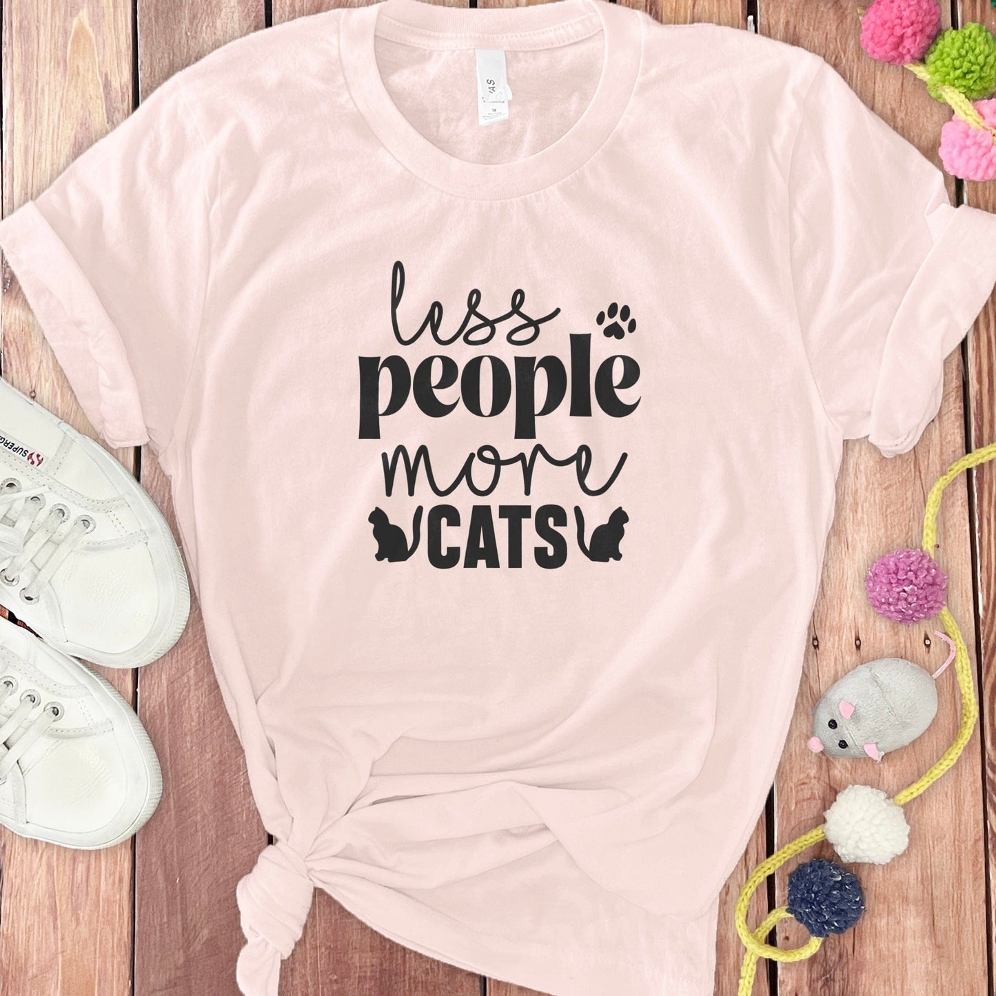 Less People More Cats Graphic T-Shirt product