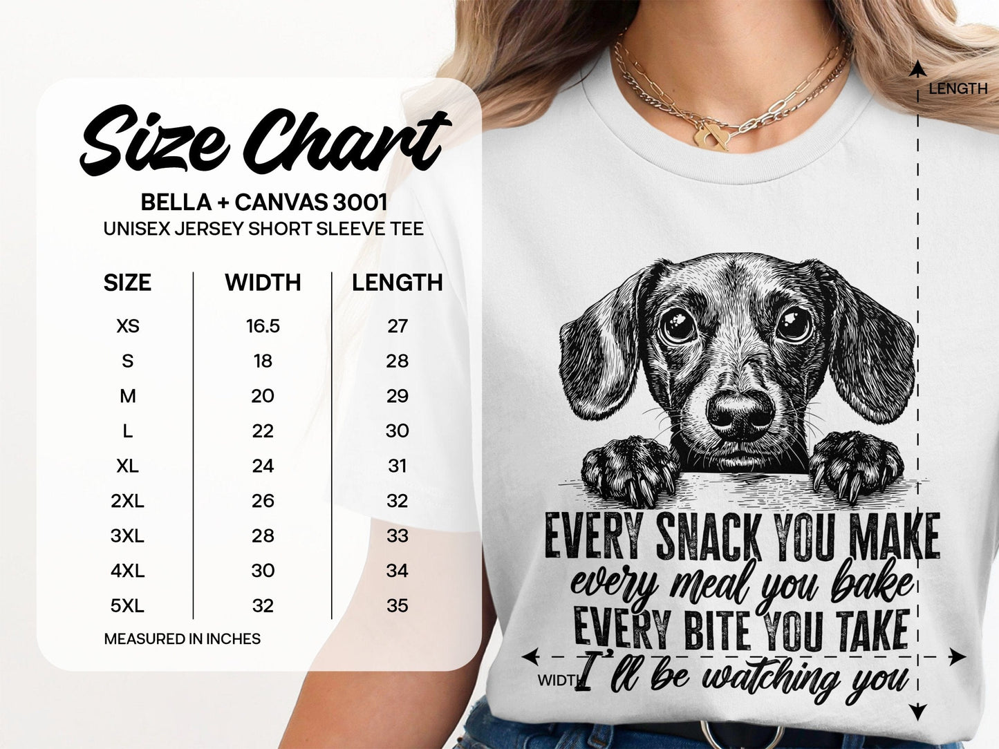 Dachshund Dog Funny Every Bite Watching You product type