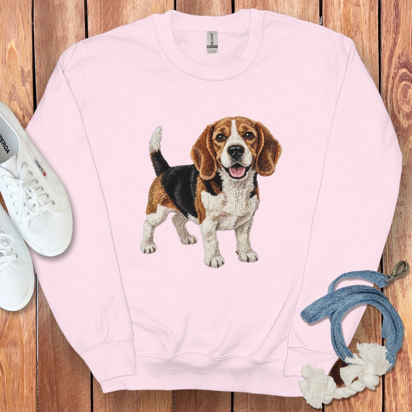 Beagle Graphic Printed Casual Wear Sweatshirt