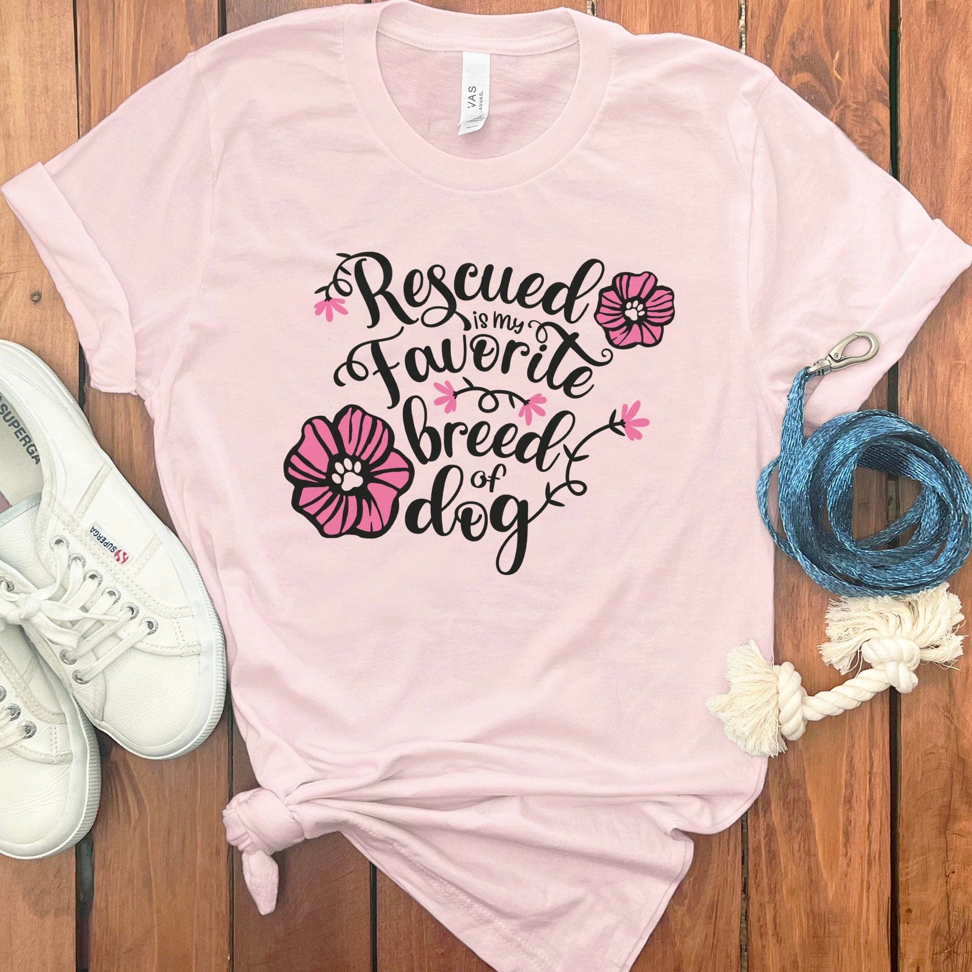 Rescued Is My Favorite Breed Of Dog T-shirt product
