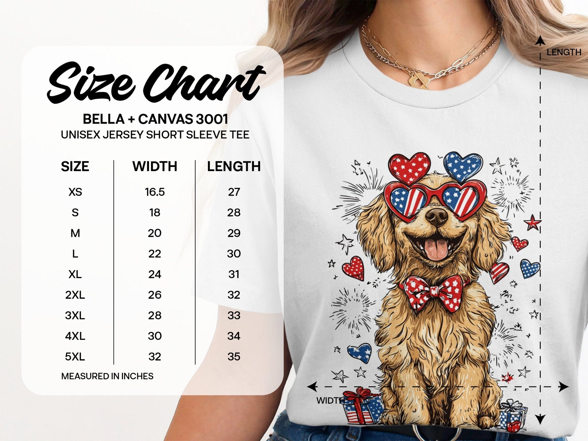 Patriotic Puppy with Sunglasses Graphic Tee product