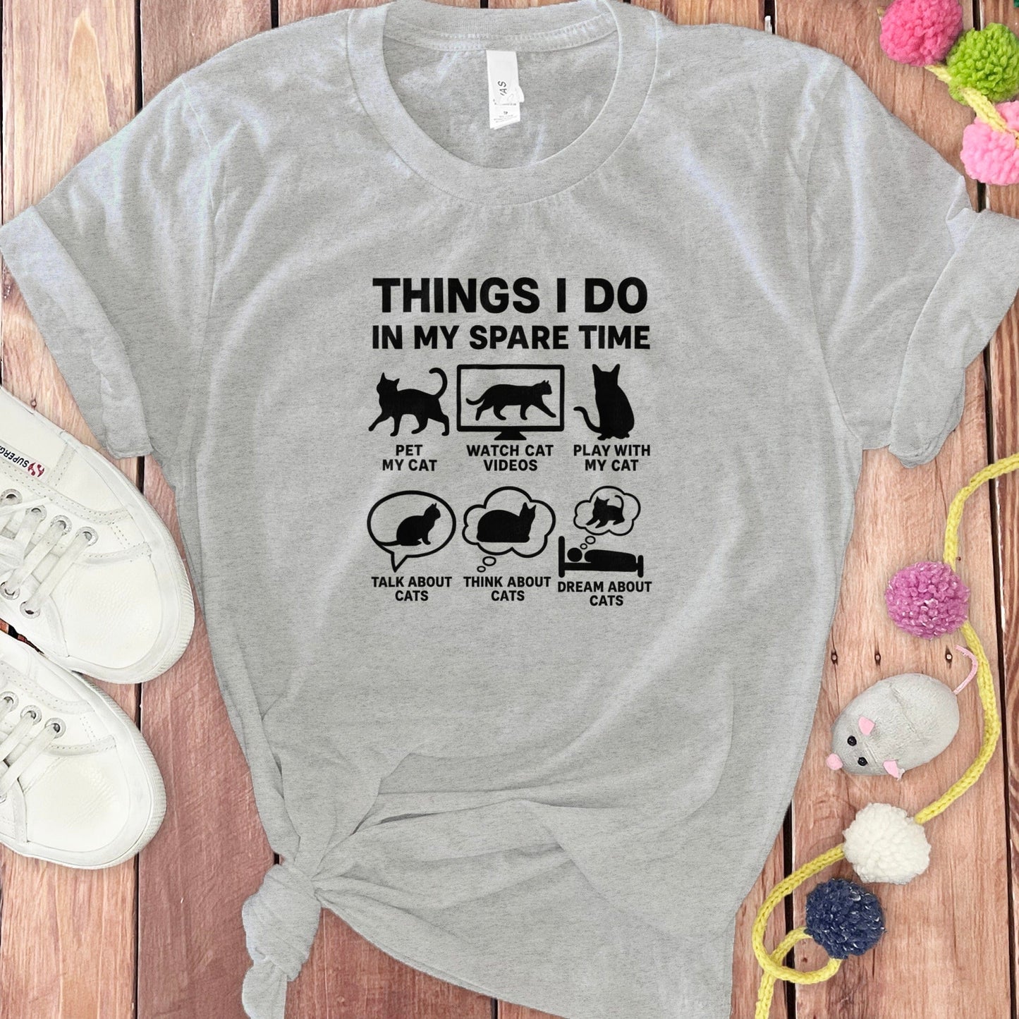 Things I Do In My Spare Time Cat Lover T-Shirt product