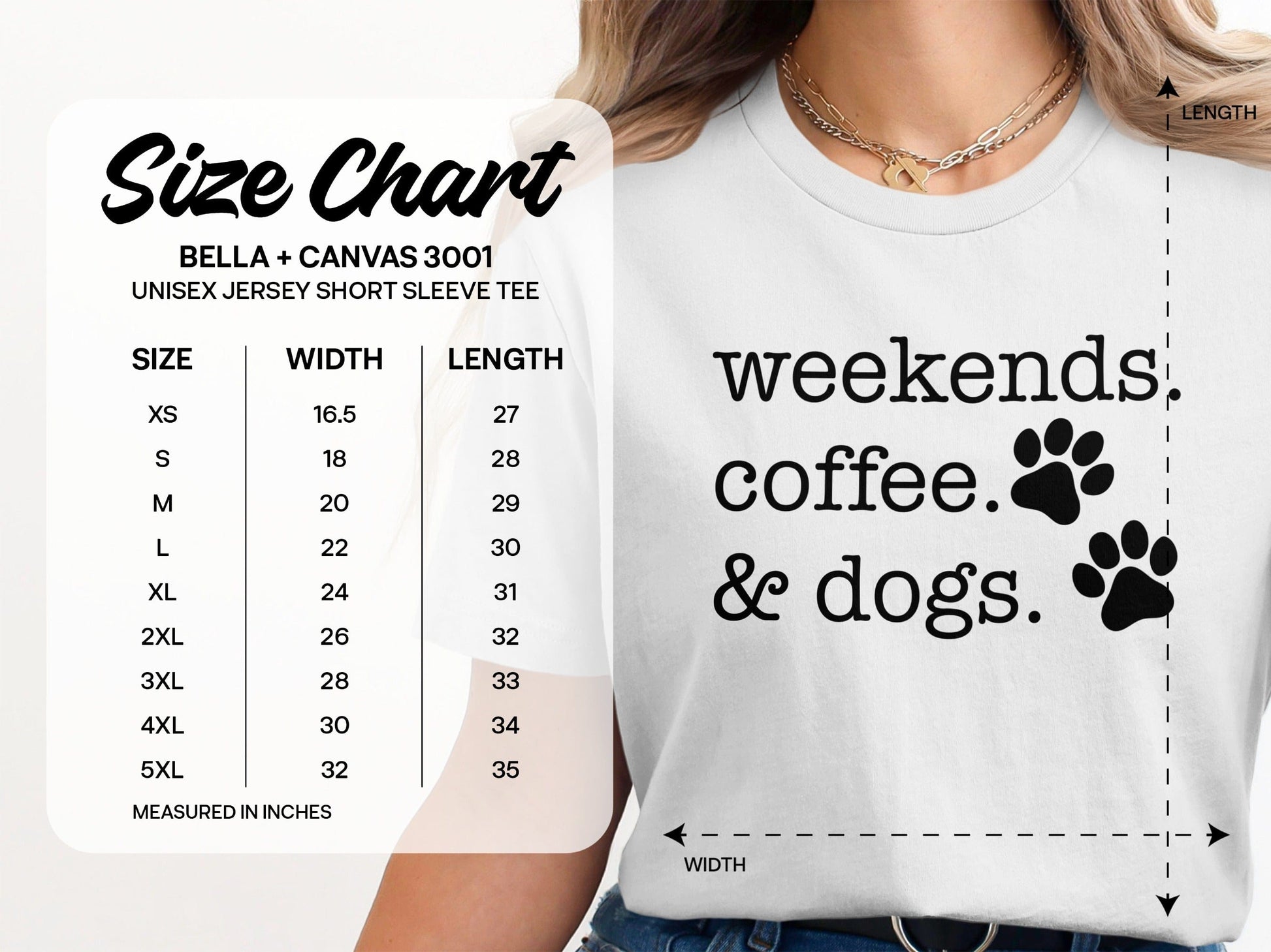 Weekends Coffee Dogs Unisex Jersey Short Sleeve Tee product type