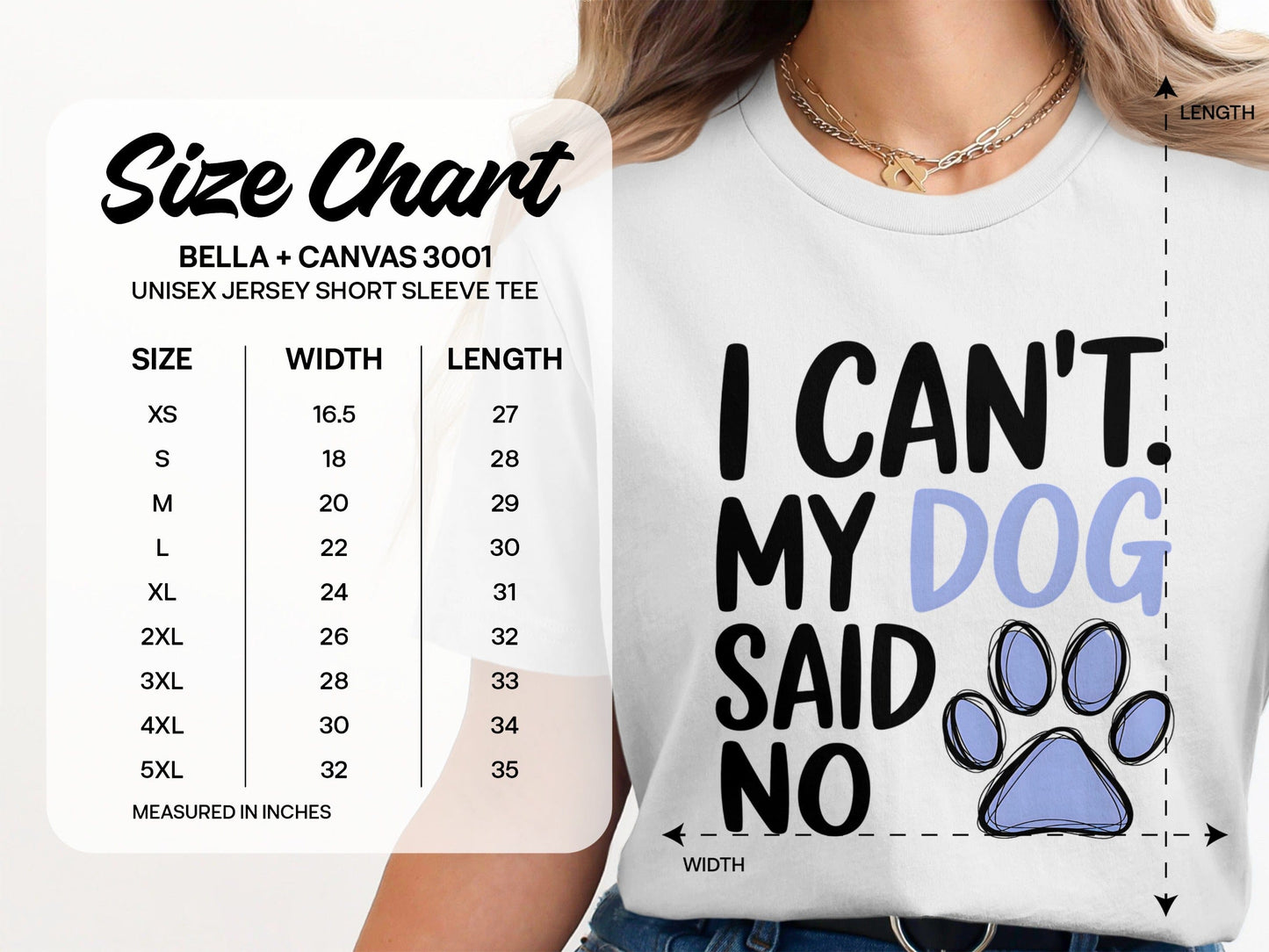 I Can't My Dog Said No Unisex Jersey Short Sleeve Tee product
