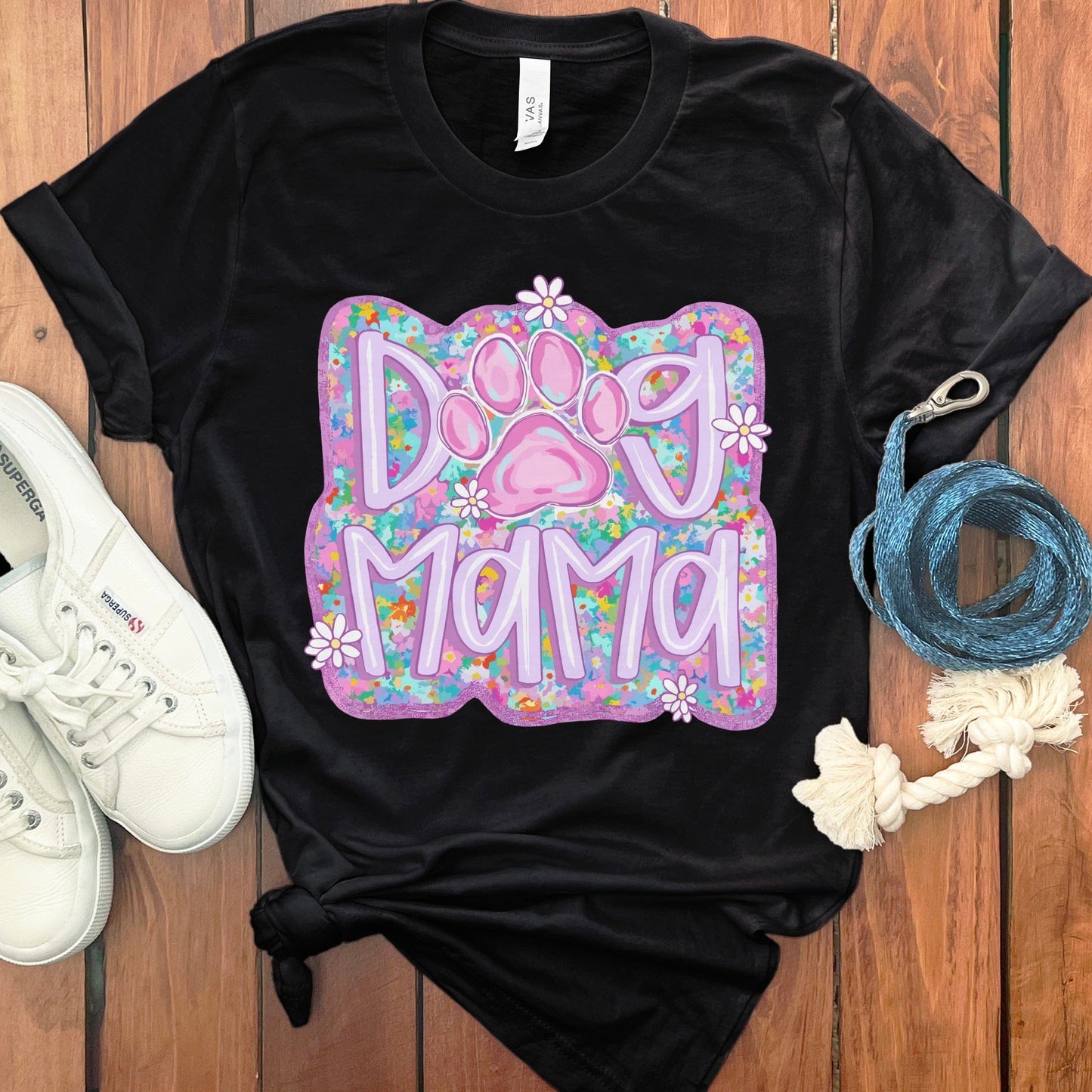 Dog Mama Paw Print Design T-shirt product type