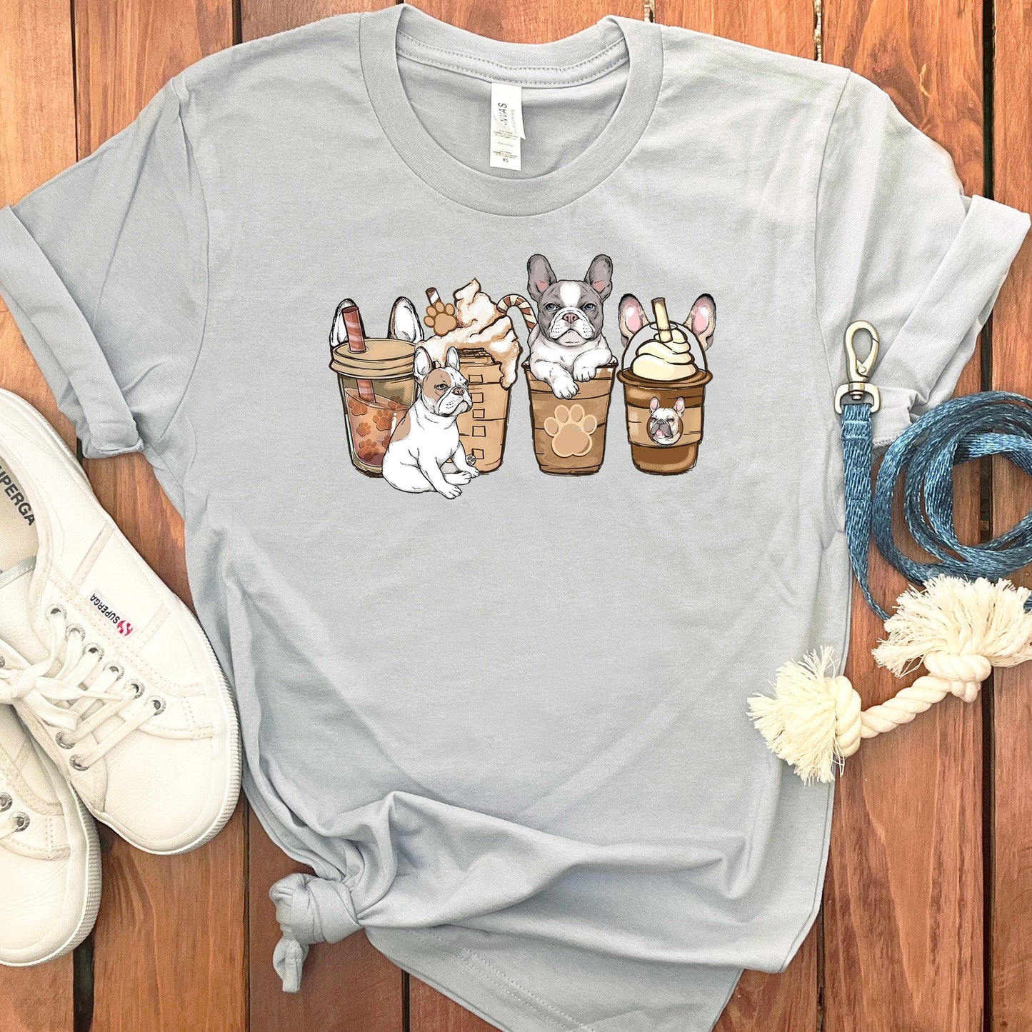 FRENCH BULLDOG COFFEE T-SHIRT