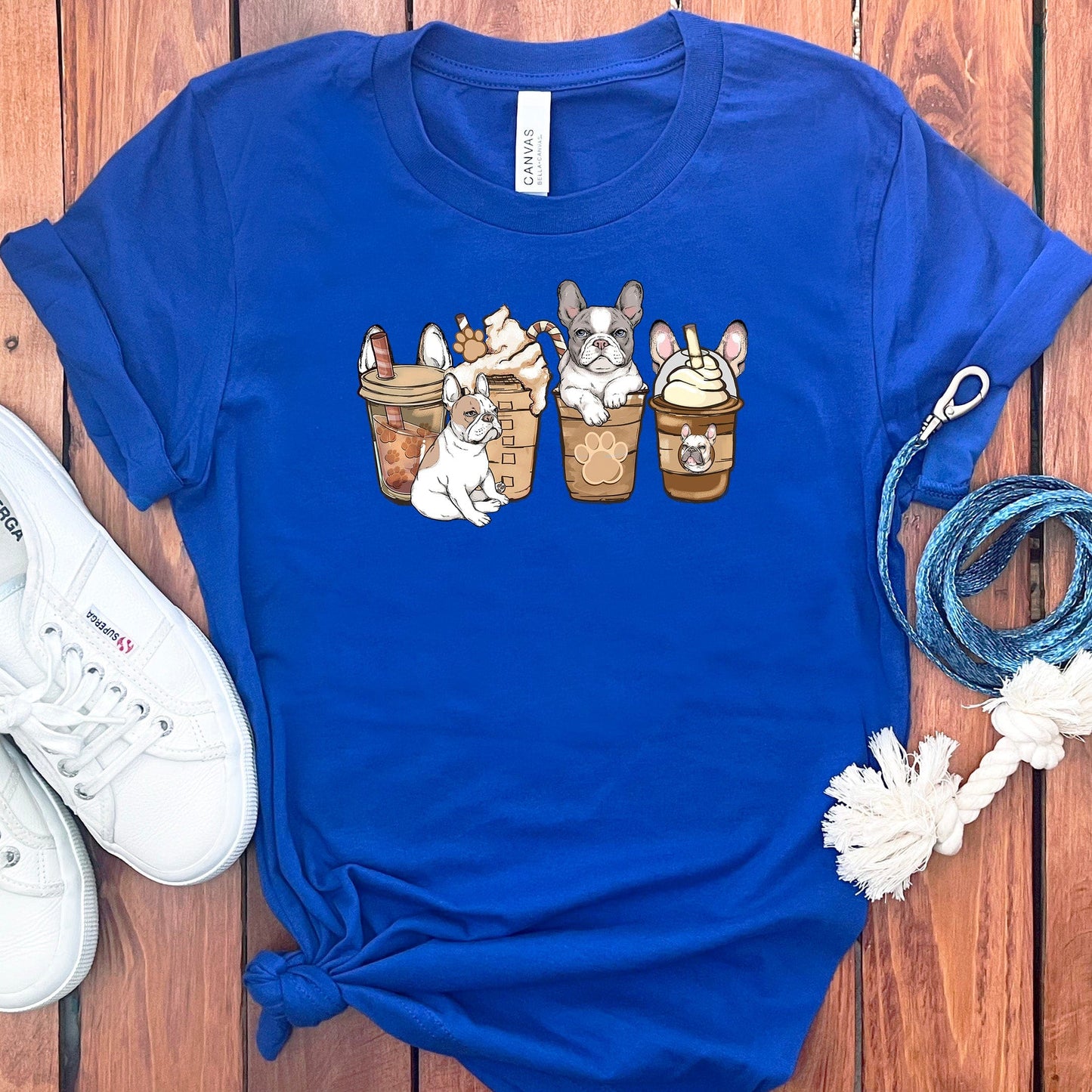 FRENCH BULLDOG COFFEE T-SHIRT
