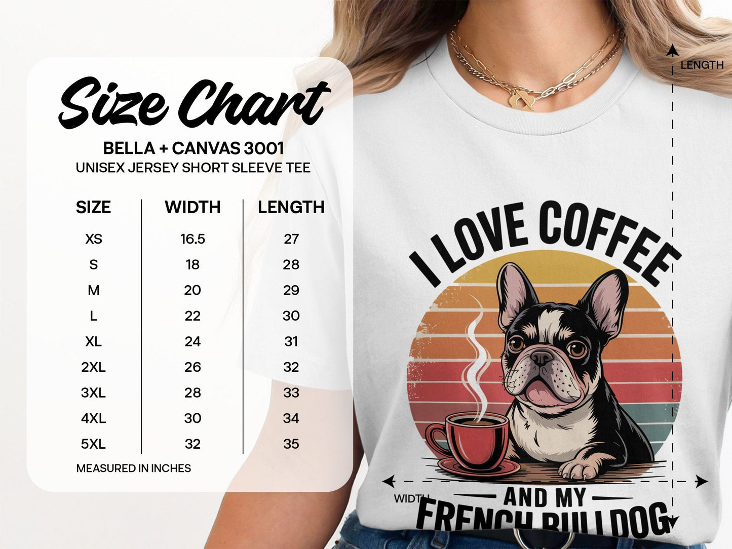 I Love Coffee and My French Bulldog Short Sleeve Tee product
