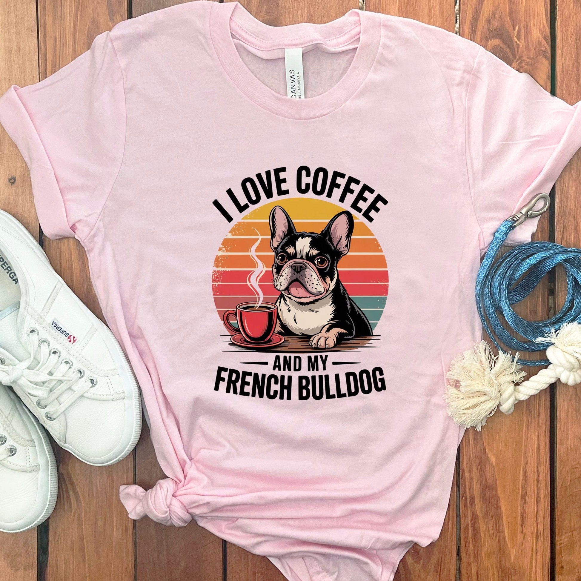 I Love Coffee and My French Bulldog T-Shirt Product