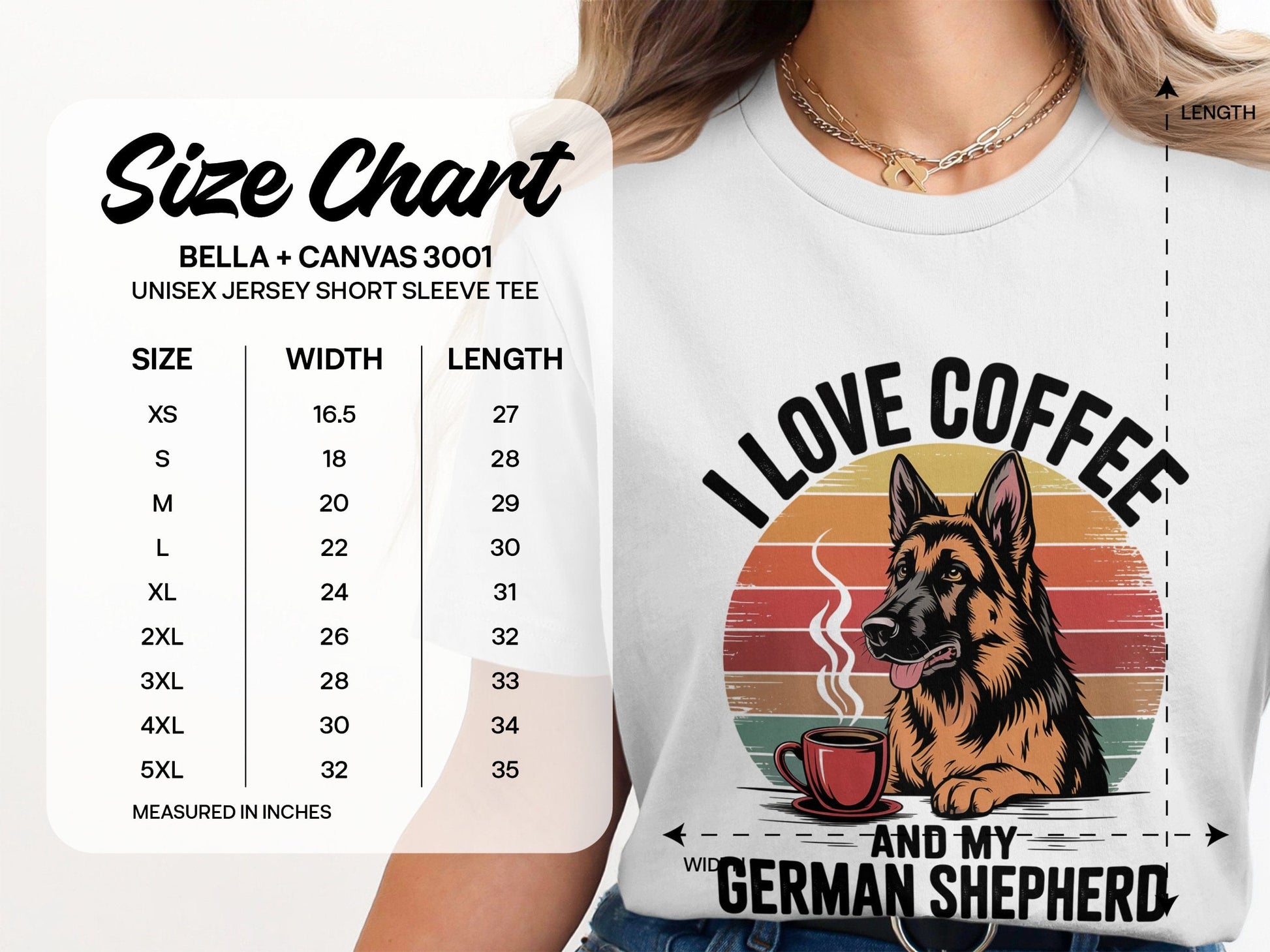 I Love Coffee and My German Shepherd Shirt product type