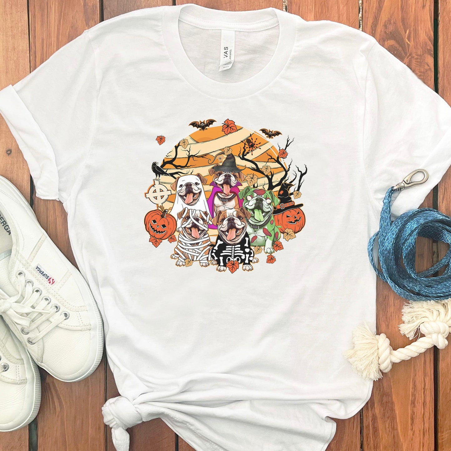 HALLOWEEN ENGLISH BULLDOGS T-SHIRT